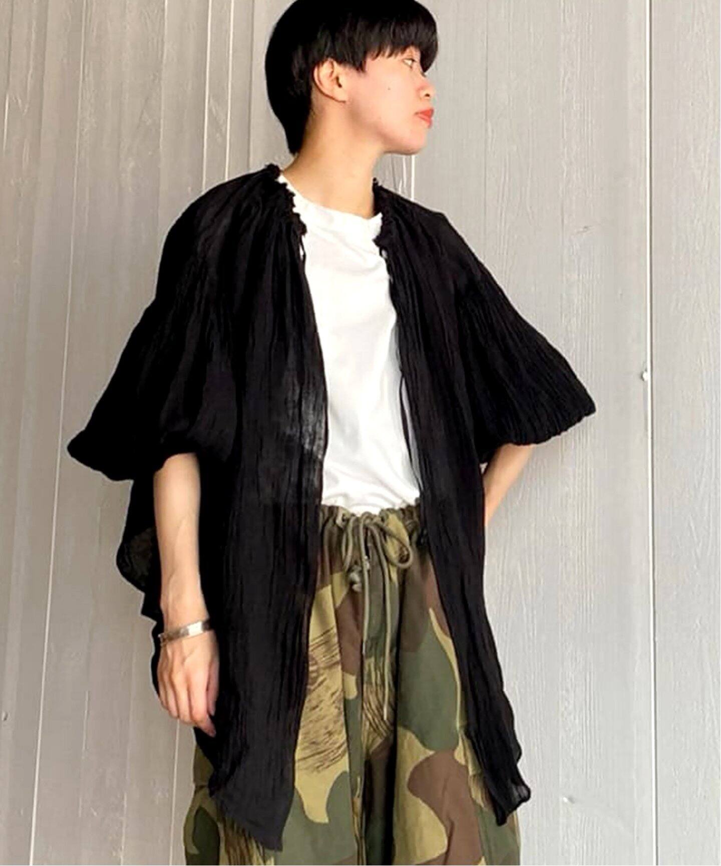 enrica / エンリカ】LINEN OPEN TOP（シャツ／ブラウス）｜journal 