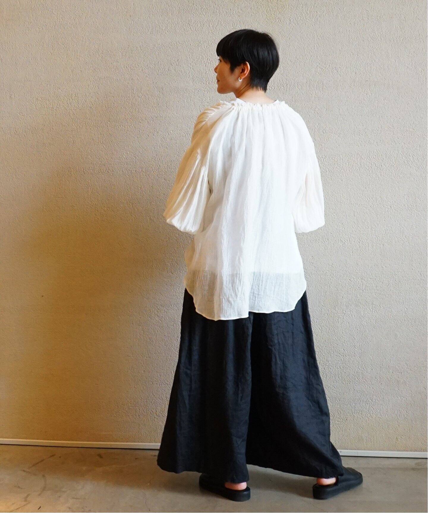 enrica / エンリカ】LINEN OPEN TOP（シャツ／ブラウス）｜journal 
