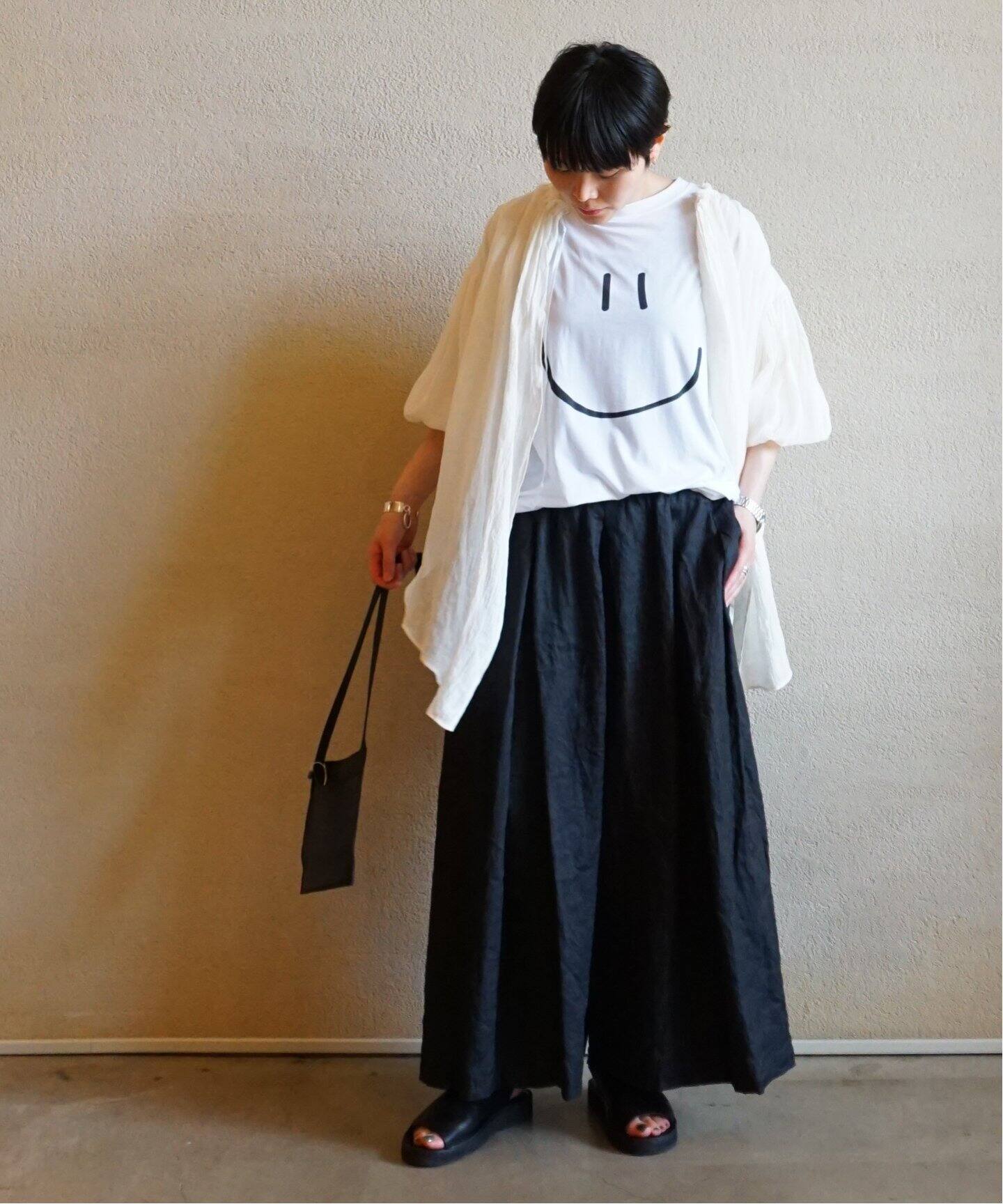 enrica / エンリカ】LINEN OPEN TOP（シャツ／ブラウス）｜journal 