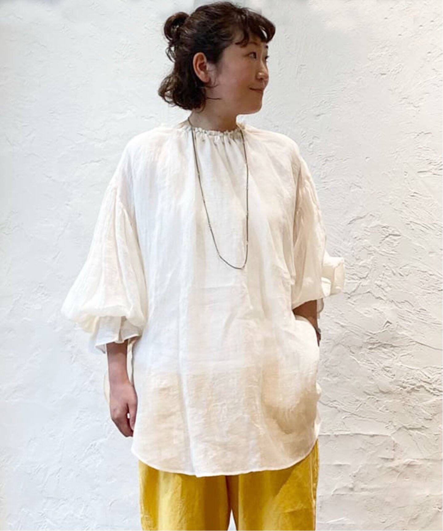 enrica / エンリカ】LINEN OPEN TOP（シャツ／ブラウス）｜journal 