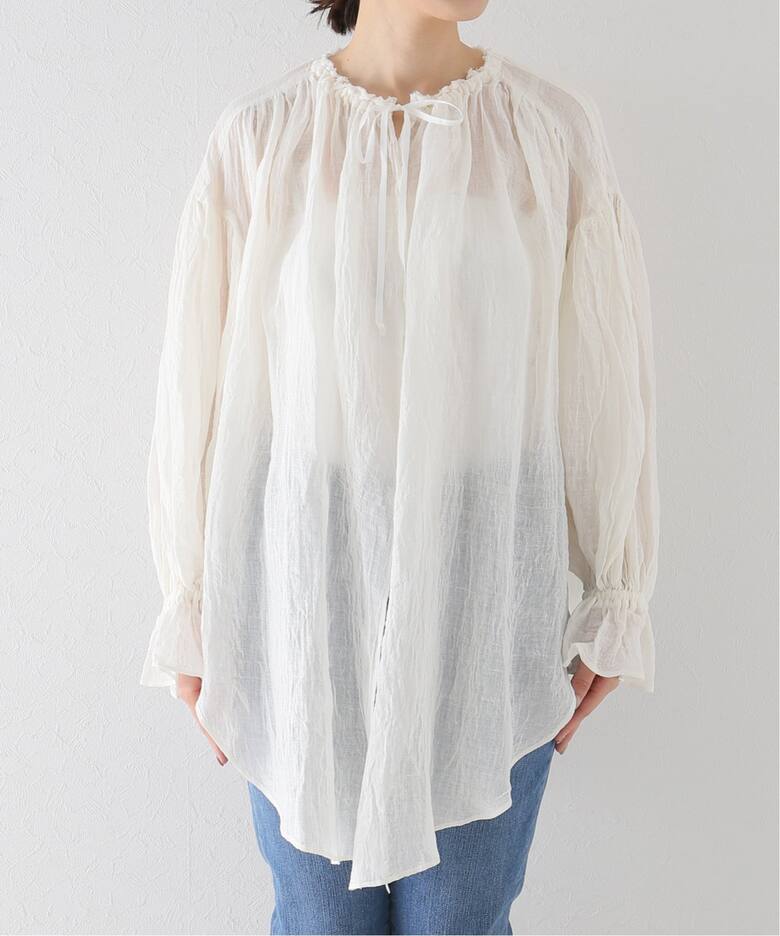 enrica / エンリカ】LINEN OPEN TOP（シャツ／ブラウス）｜journal 