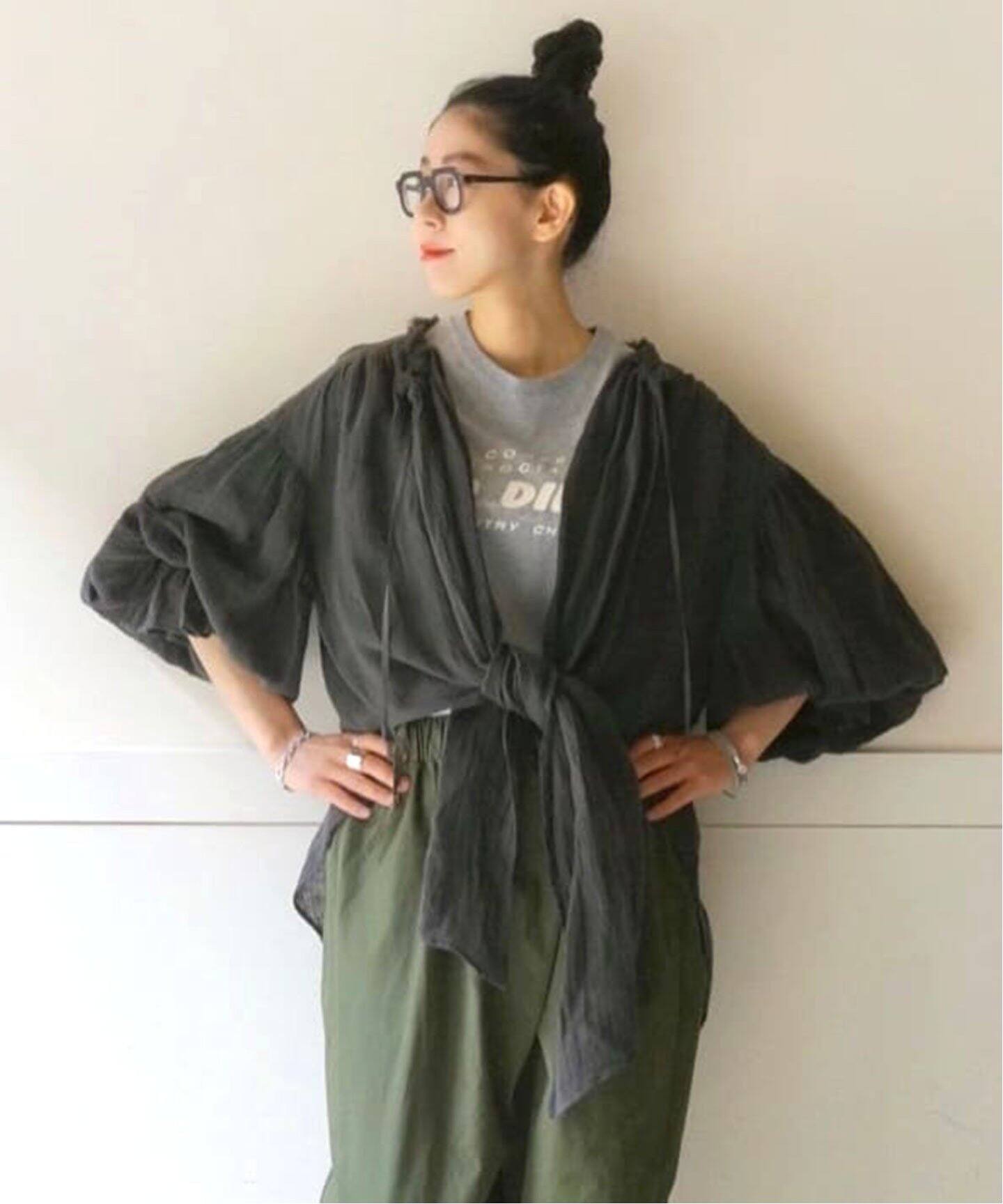 enrica / エンリカ】LINEN OPEN TOP（シャツ／ブラウス）｜journal 
