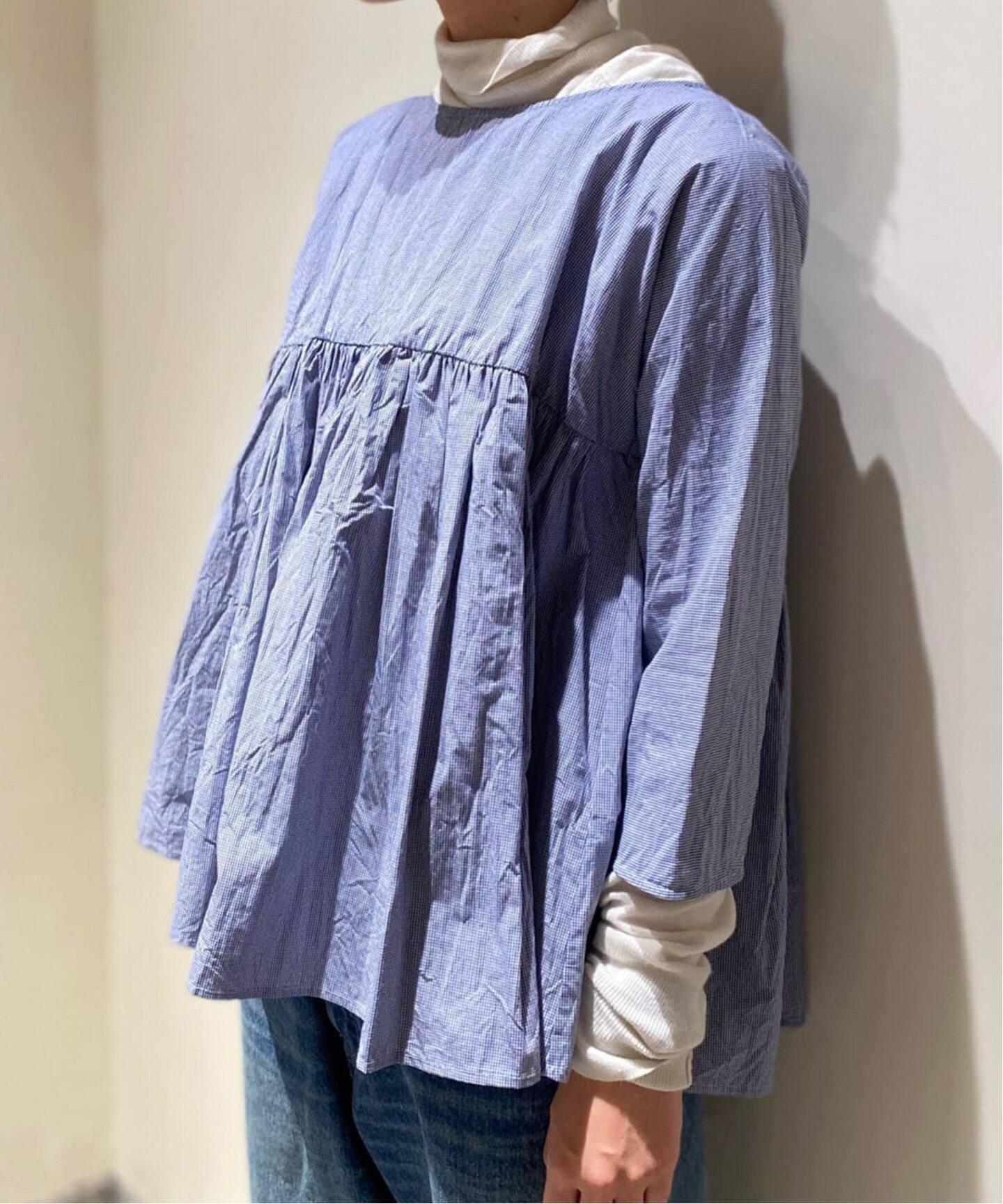 apuntob/アプントビー】 GATHERED PULL SHIRT（シャツ／ブラウス - その他