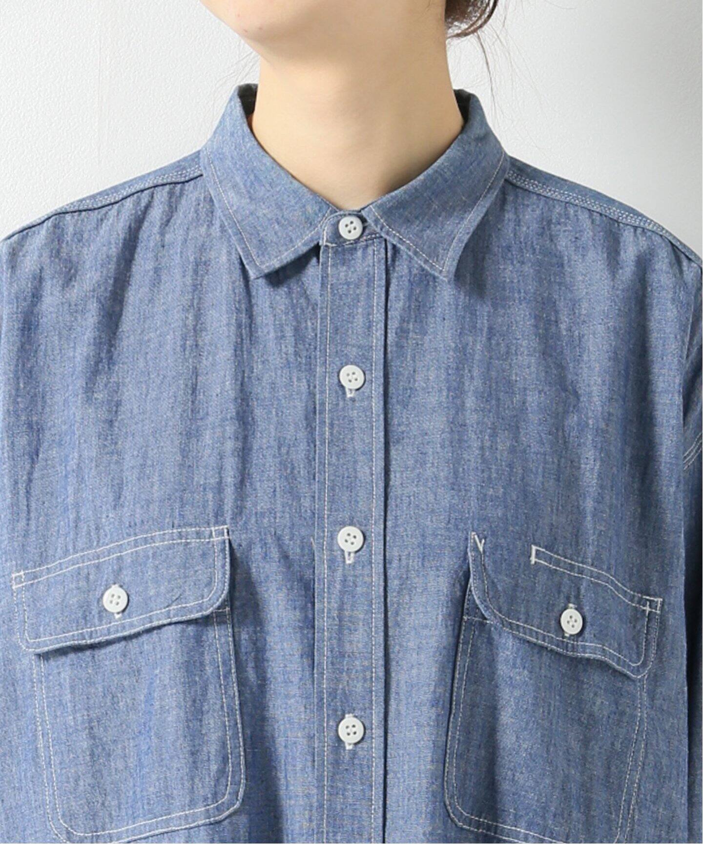 ARMEN/アーメン】CHAMBRAY LONG SHIRT（シャツ／ブラウス）｜journal 