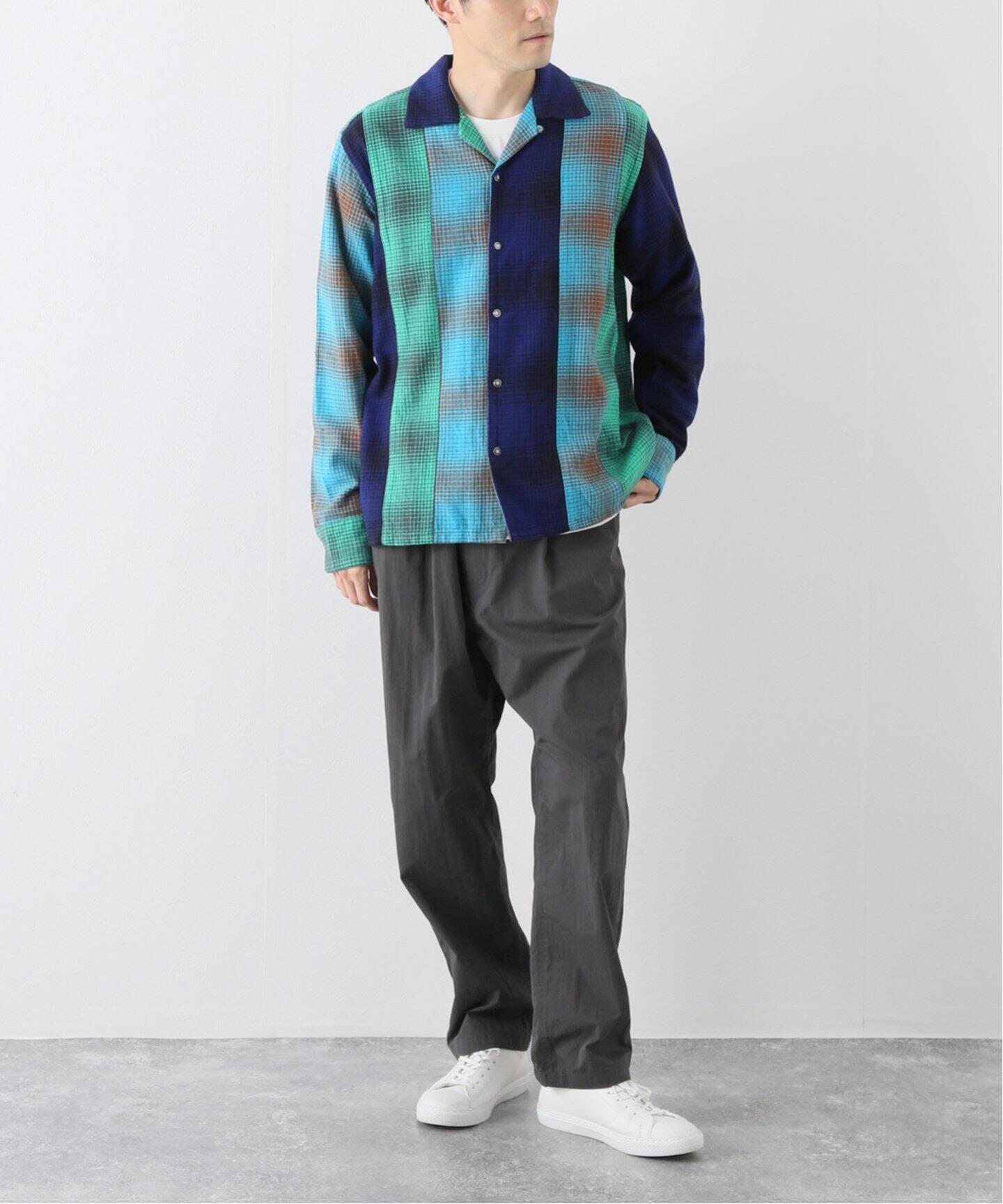 NOMA t.d. / ノーマ ティーディー】オンブレチェックパッチワーク  