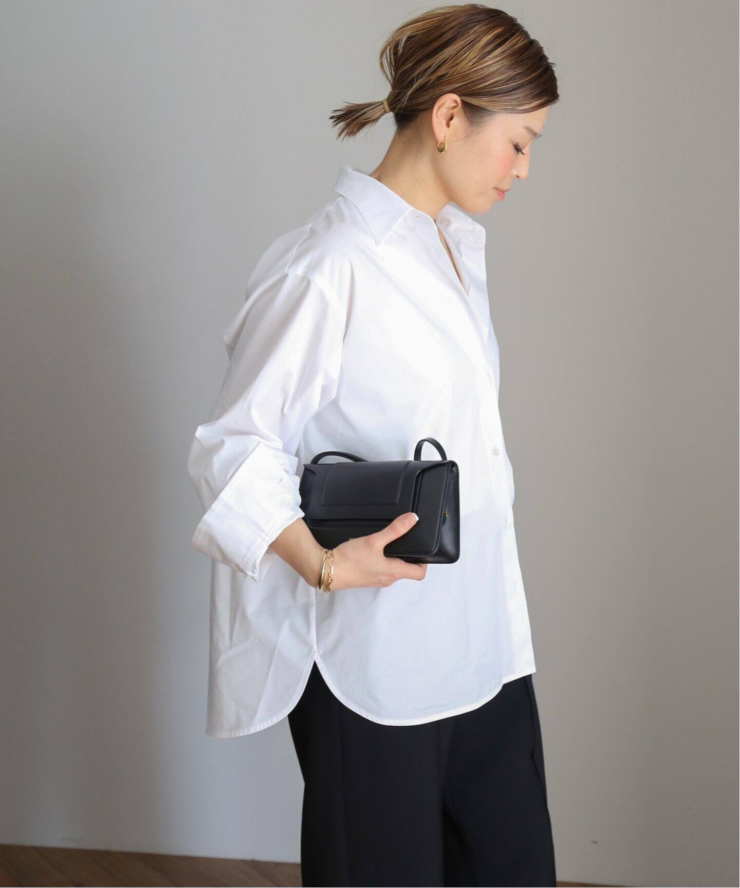 CINOH/チノ】WHITE SLIT SLEEVE シャツ（シャツ／ブラウス）｜Deuxieme 