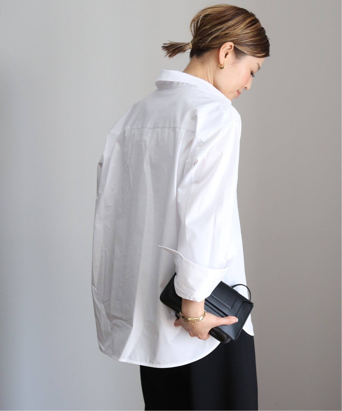 CINOH/チノ】WHITE SLIT SLEEVE シャツ（シャツ／ブラウス）｜Deuxieme 