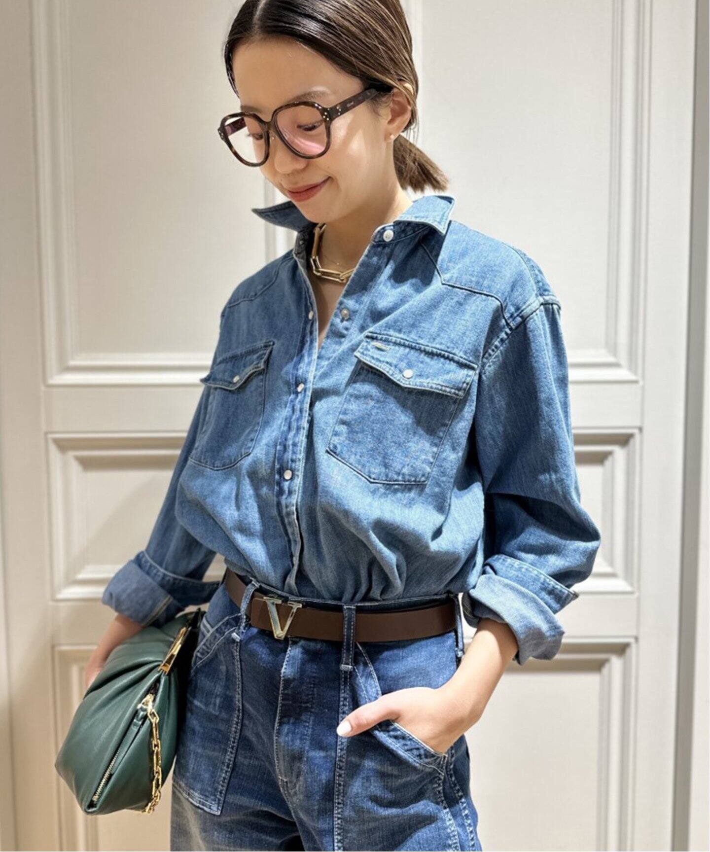 DENIM WESTERN シャツ（シャツ／ブラウス）｜MUSE de Deuxieme Classe 