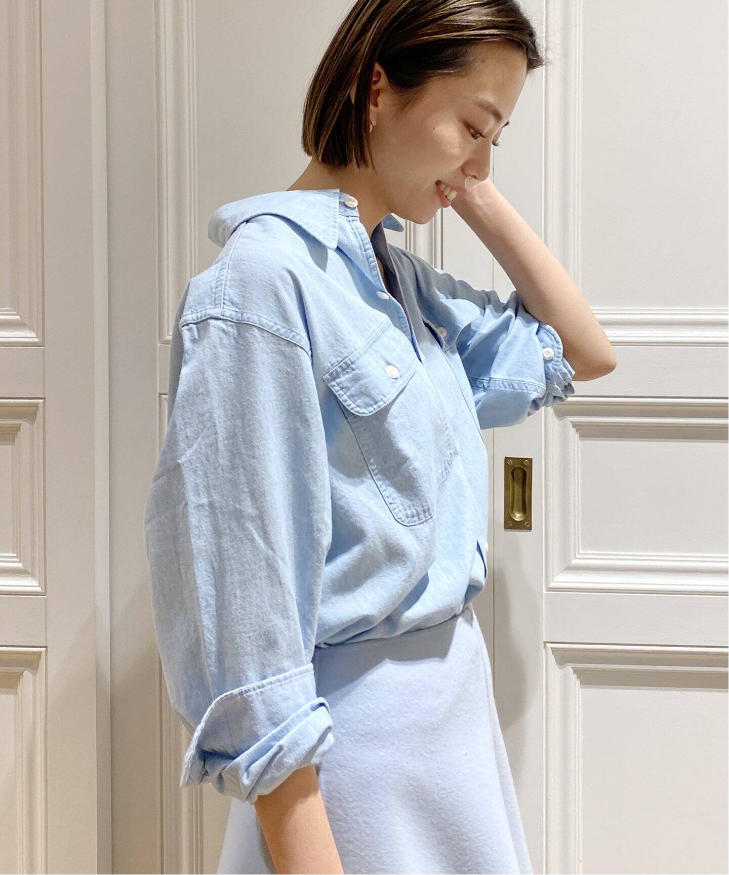 MADISONBLUE/マディソンブルー】HAMPTON CHAMBRAY シャツ(BLUE 