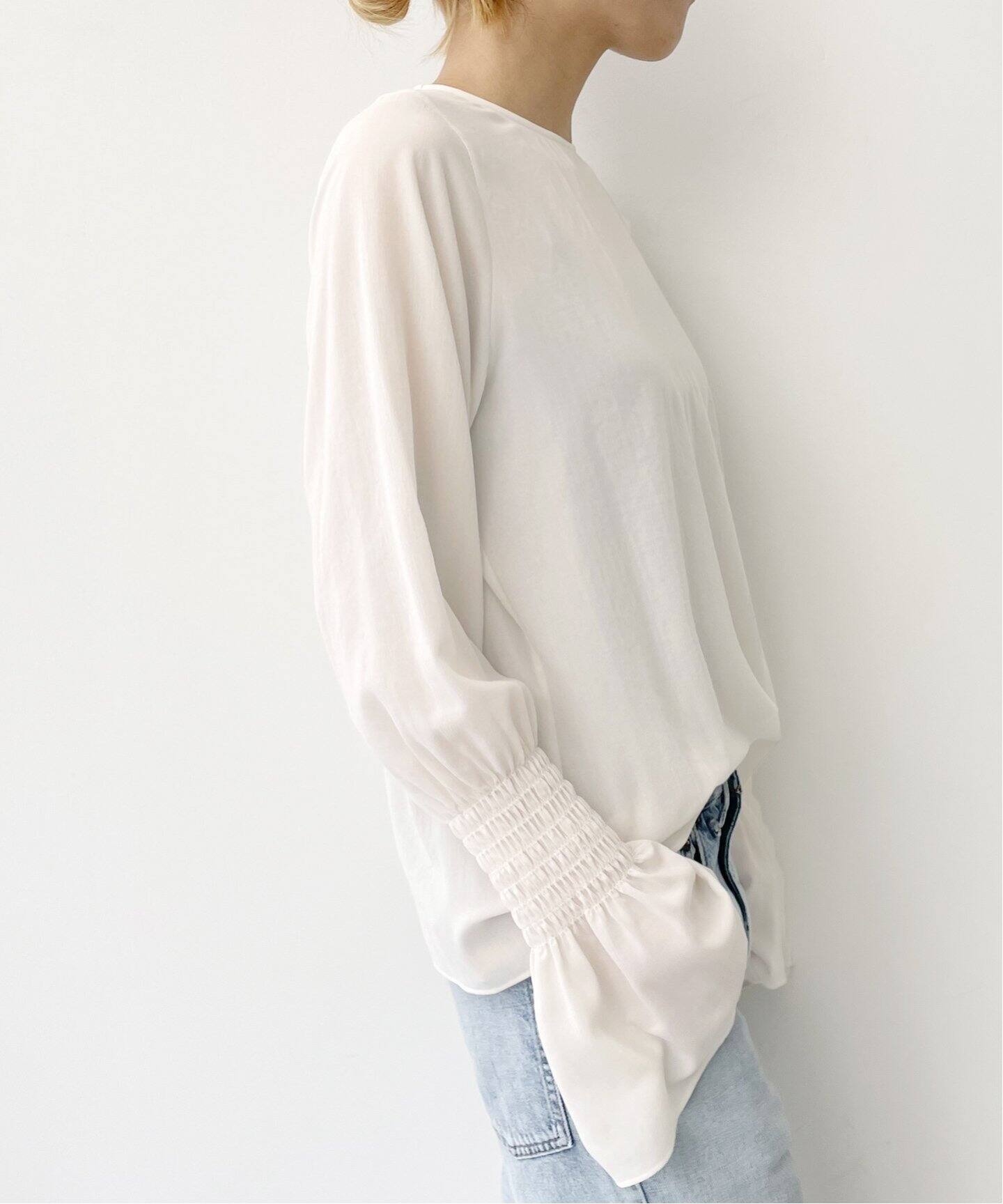 Shirring Blouse（シャツ／ブラウス）｜L