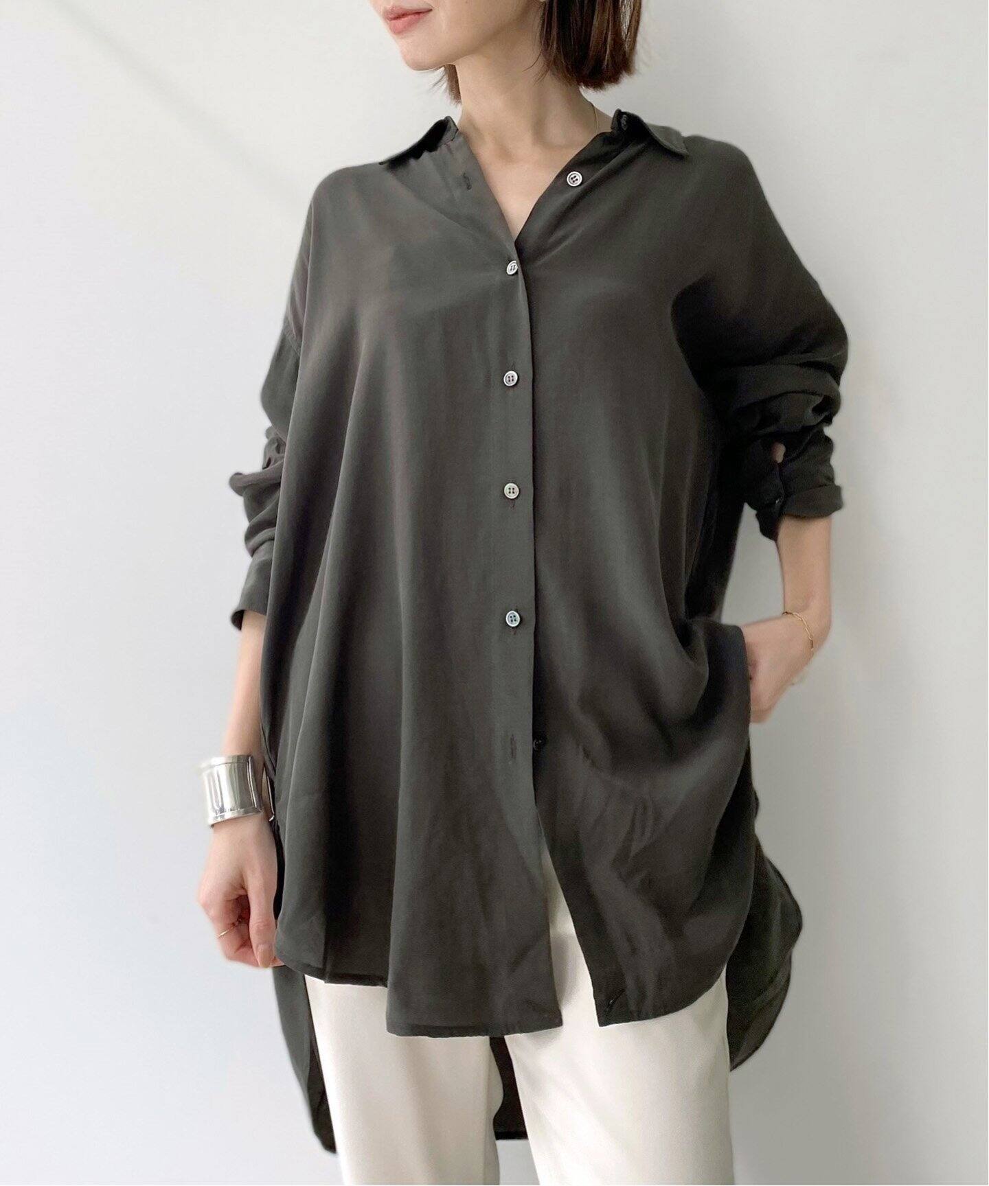 Col Pierrot /コル ピエロ】2Way Shirts（シャツ／ブラウス）｜L 