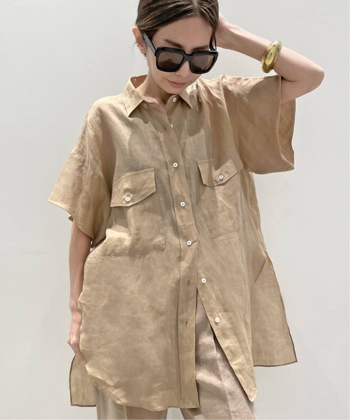 HAVEL studio/ハーヴェル スタジオ】RAMIE SHORT SLEEVE SHIRT（シャツ 