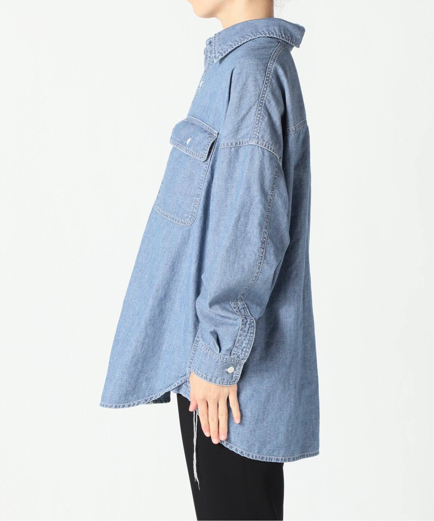 REMI RELIEF/レミレリーフ】Chambray Shirt（シャツ／ブラウス）｜L 