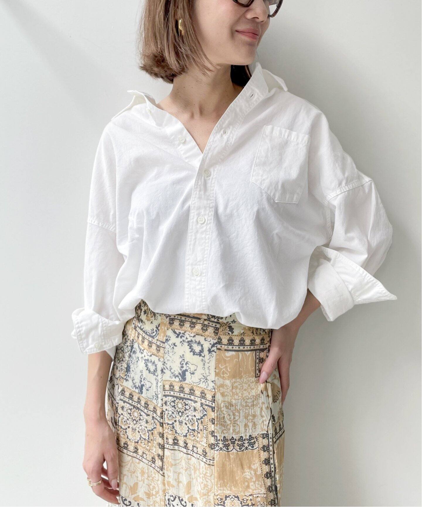 REMI RELIEF/レミレリーフ】Chambray Shirt(WH)（シャツ／ブラウス 