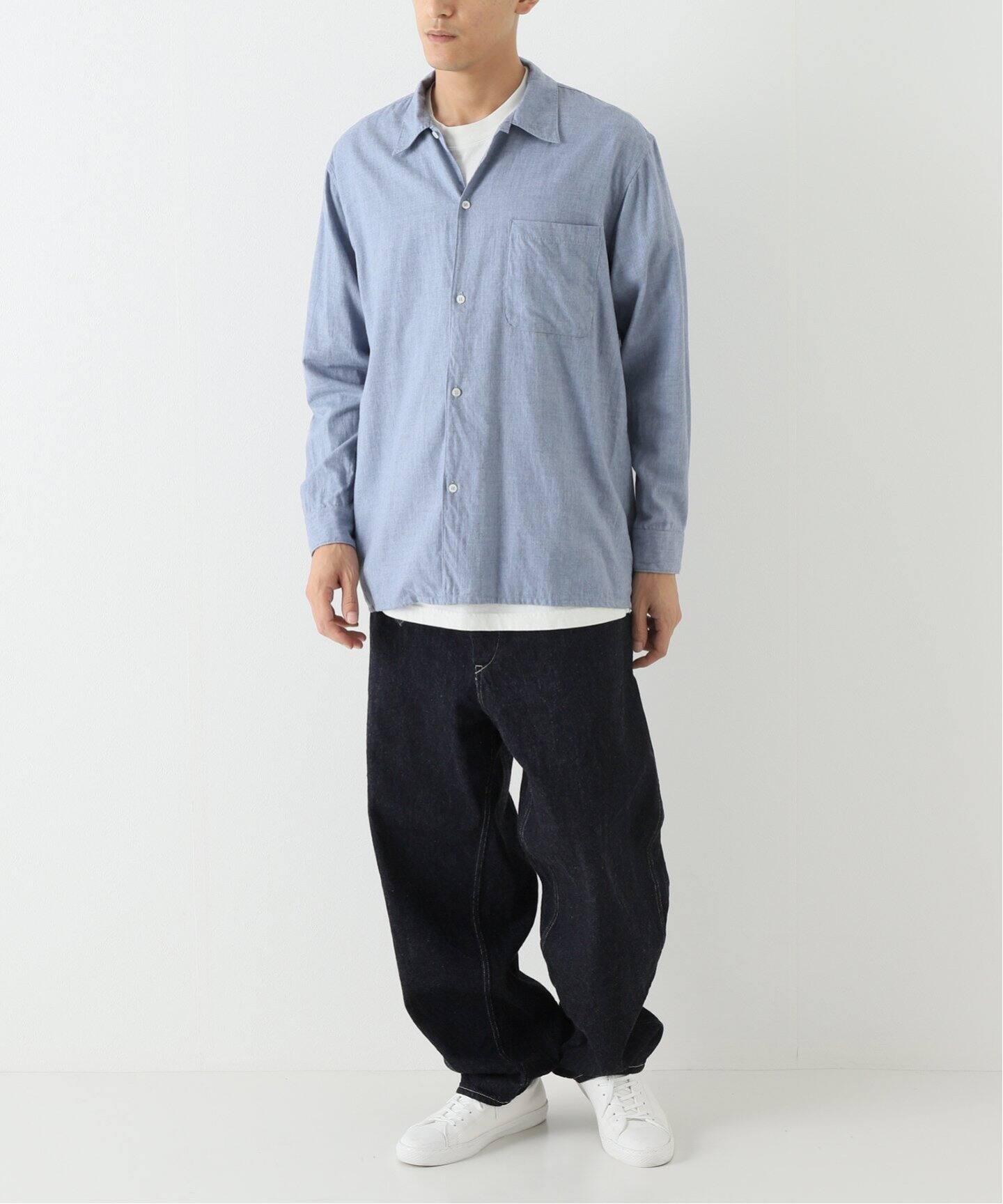 comoli / コモリ】コットンカシミヤ オープンカラーシャツ（シャツ 