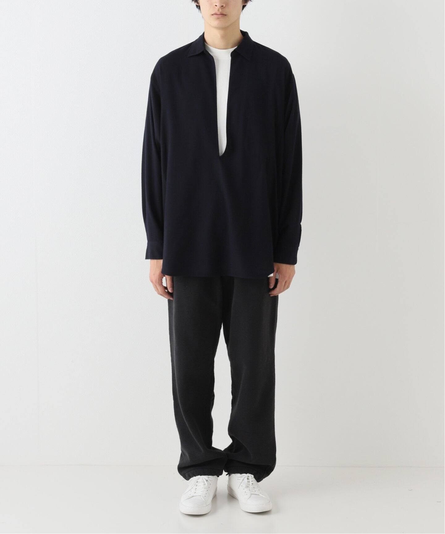 comoli / コモリ】ウールビエラ スキッパーシャツ（シャツ／ブラウス  