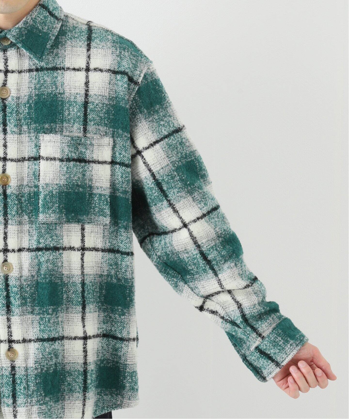 UNUSED / アンユーズド】US2280 WOOL CHECK SHIRT（シャツ／ブラウス 