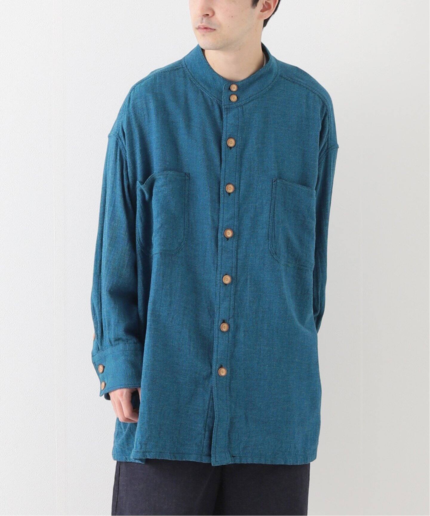HOMELESS TAILOR / ホームレステイラー】STAND COLLAR SHIRT（シャツ 