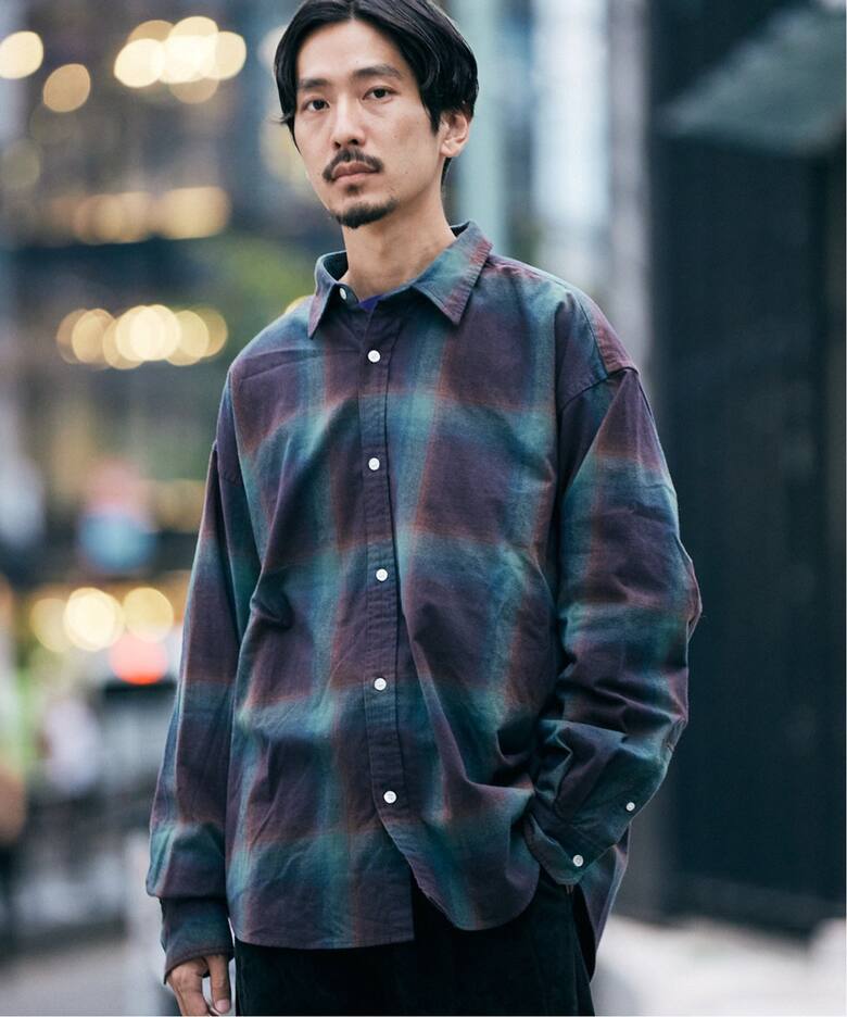 オンブレーチェック フランネルシャツ（シャツ／ブラウス）｜JOURNAL 