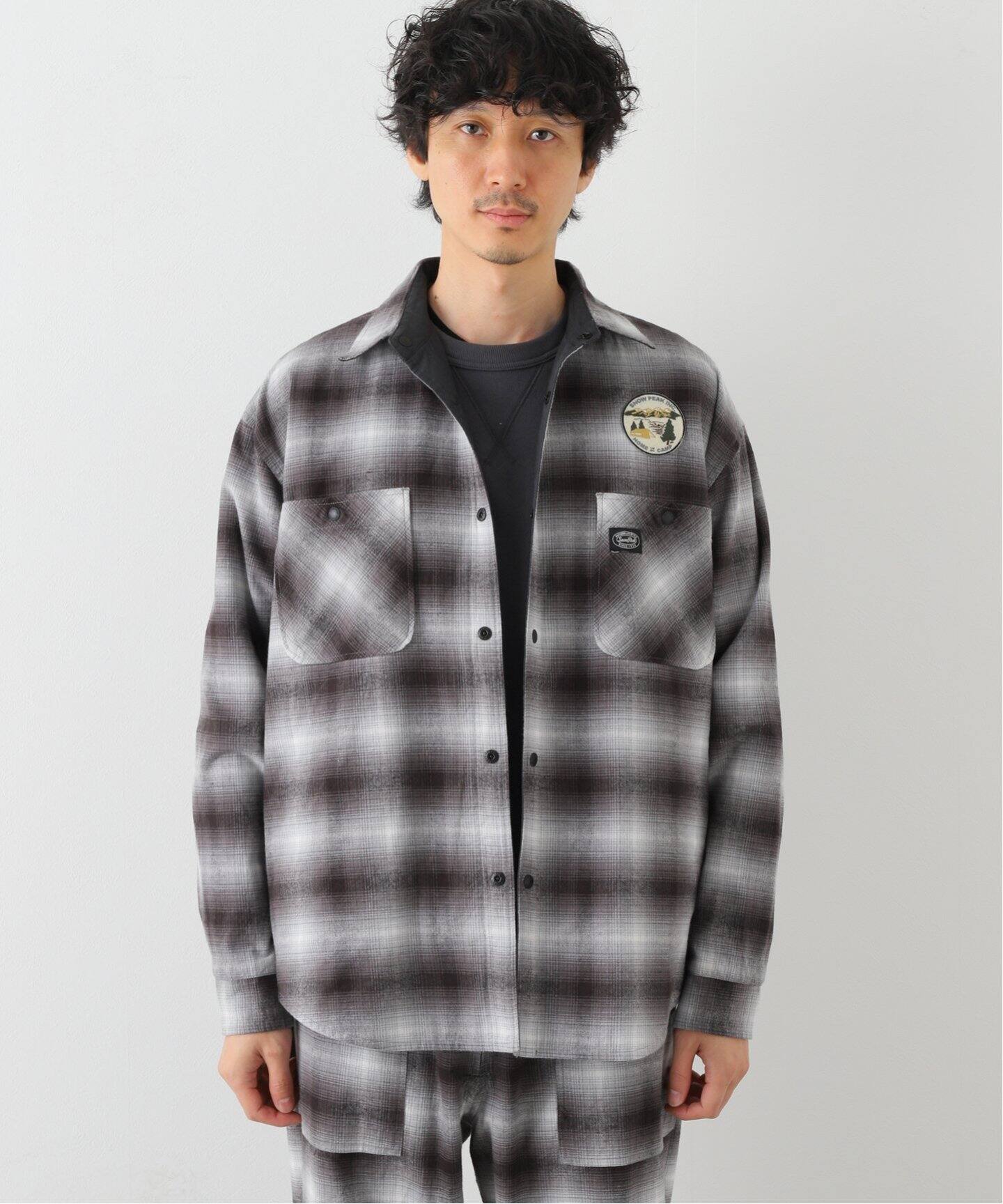 SNOWPEAK×JS】 別注 TAKIBI Ripstop×Check Nell リバーシブルシャツ 