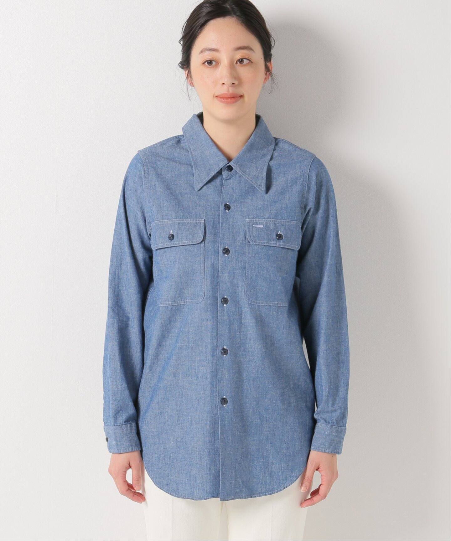 MADISONBLUE/マディソンブルー】MADAME シャンブレーワークシャツ  