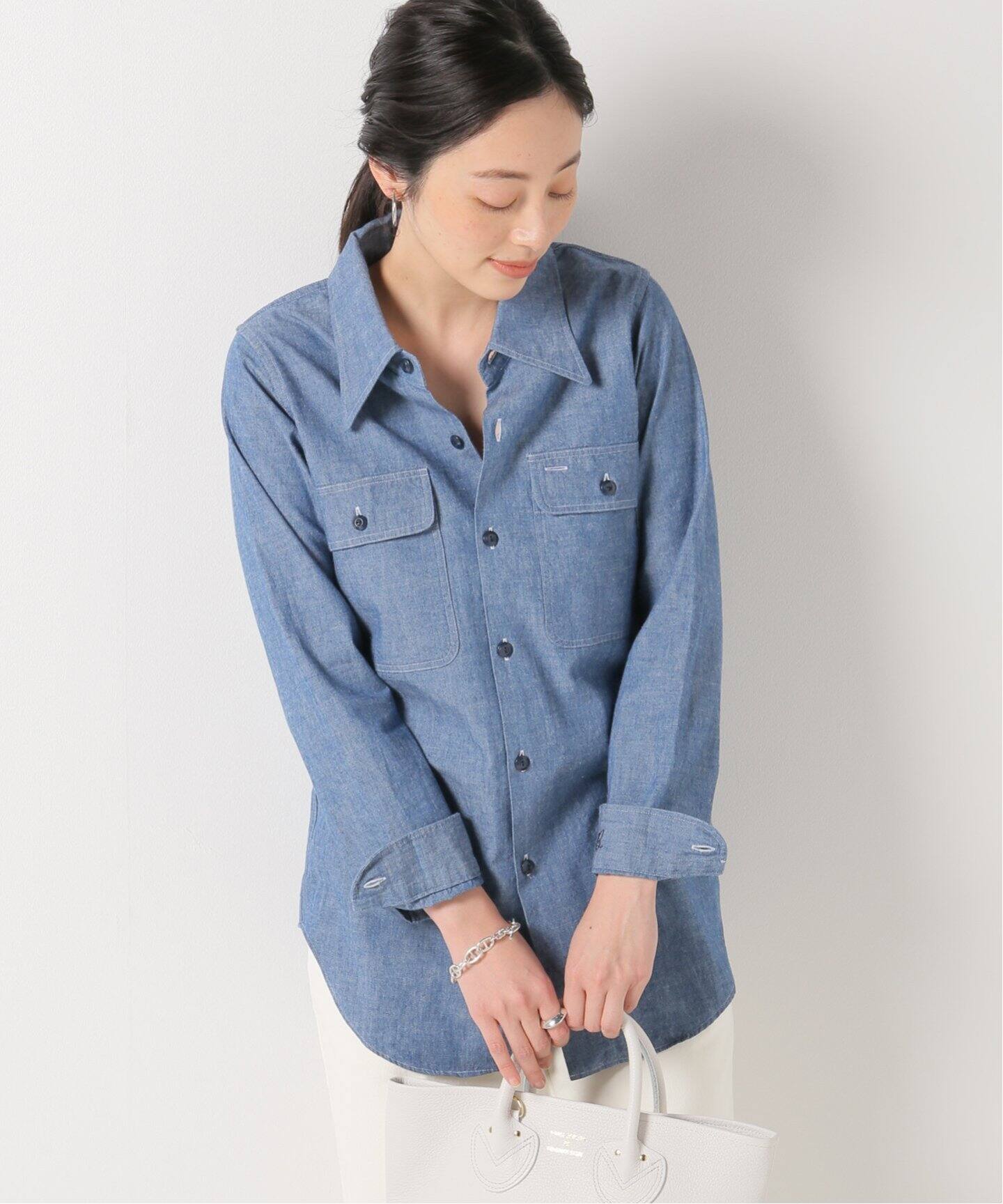 MADISONBLUE/マディソンブルー】MADAME シャンブレーワークシャツ  