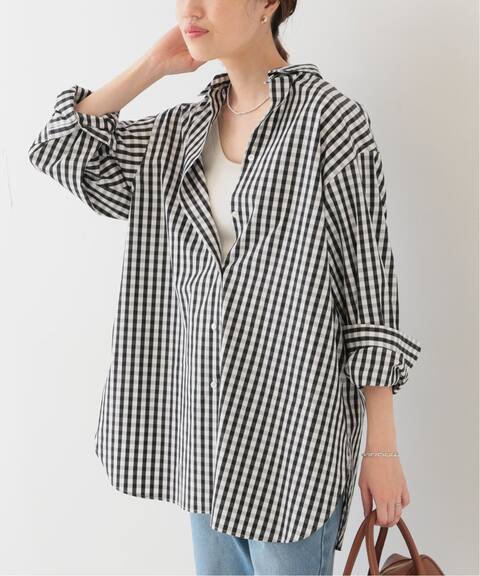 ギンガムチェックフレンチフロントレギュラーシャツ Slobe Iena スローブ イエナ 公式のファッション通販 Baycrew S Store
