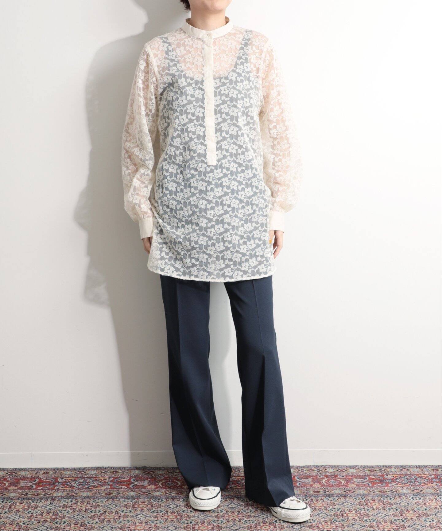 IENA LA BOUCLE チュールレース シャツ◇（シャツ／ブラウス）｜IENA 