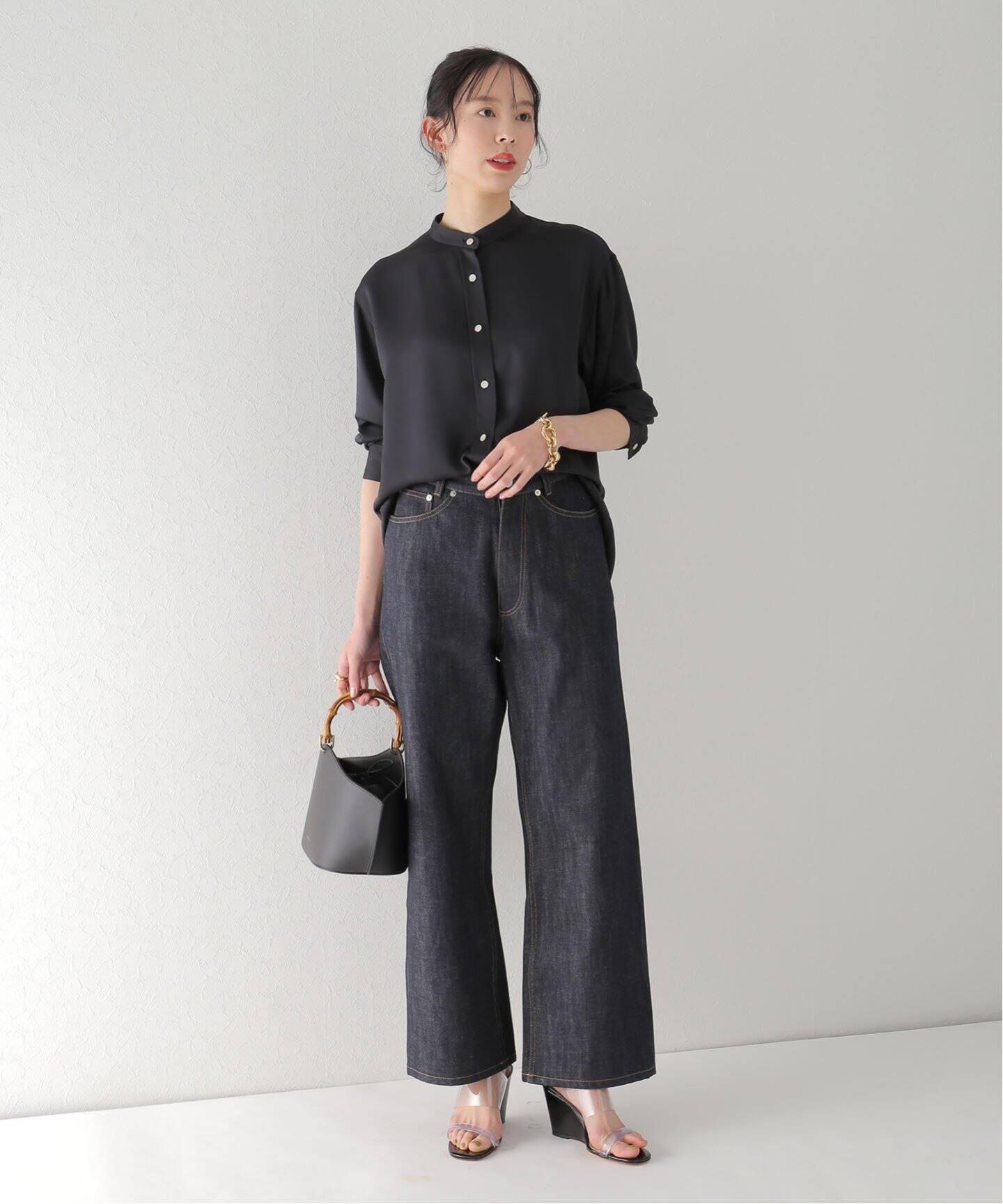 satin plain シャツ◇（シャツ／ブラウス）｜Plage（プラージュ）の 