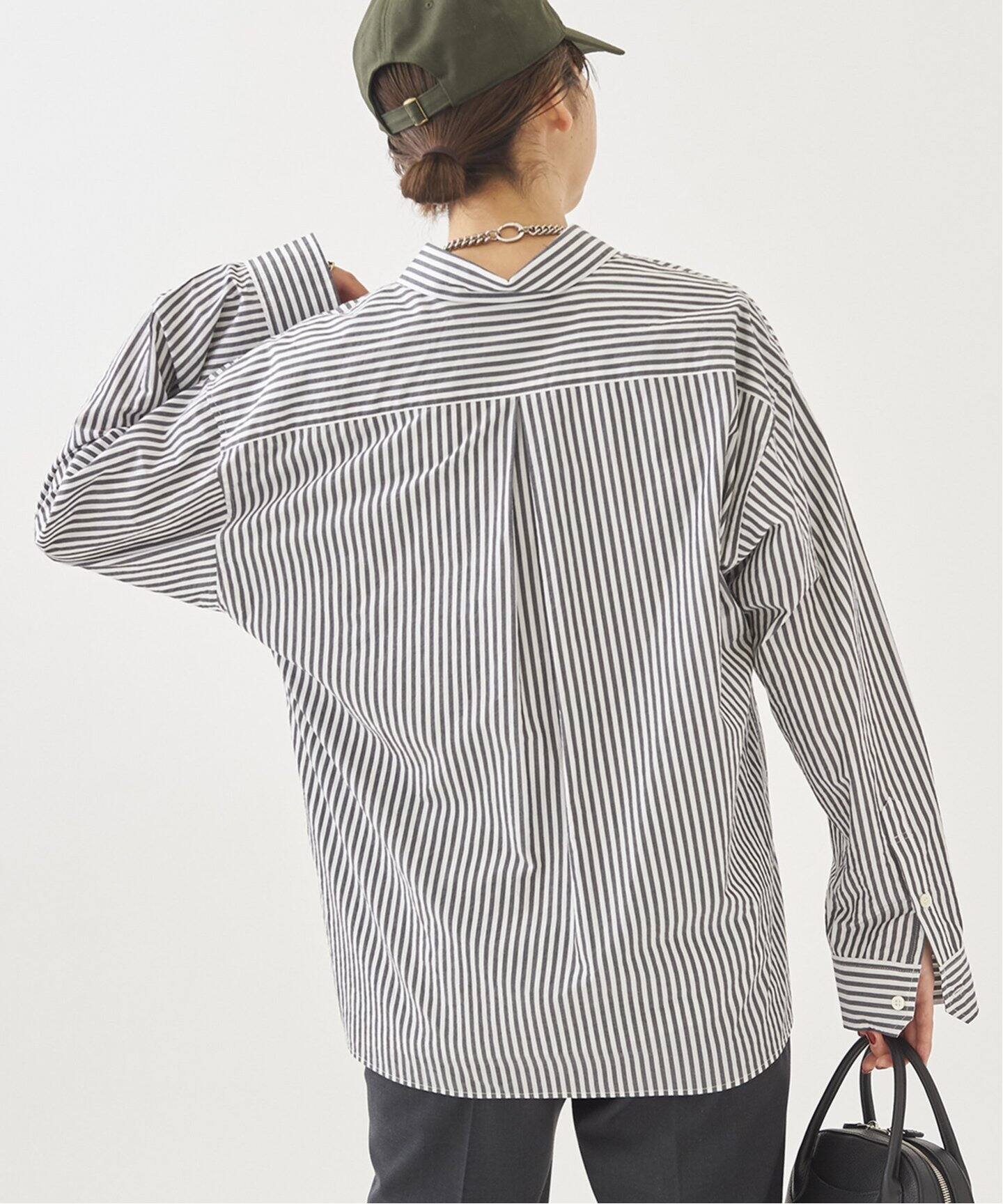 美品♪プラージュ minimal stripe シャツストライプシゆったり