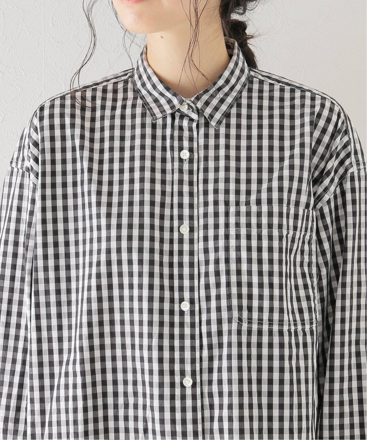 plage 定価1.９万円 Boys box シャツ ギンガムチェック 今期！Plage Boys box ギンガムチェックシャツ
