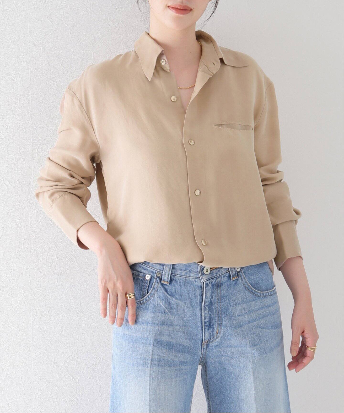 GABRIELA COLL GARMENTS】 DOUBLED CUPRO シャツ（シャツ／ブラウス 