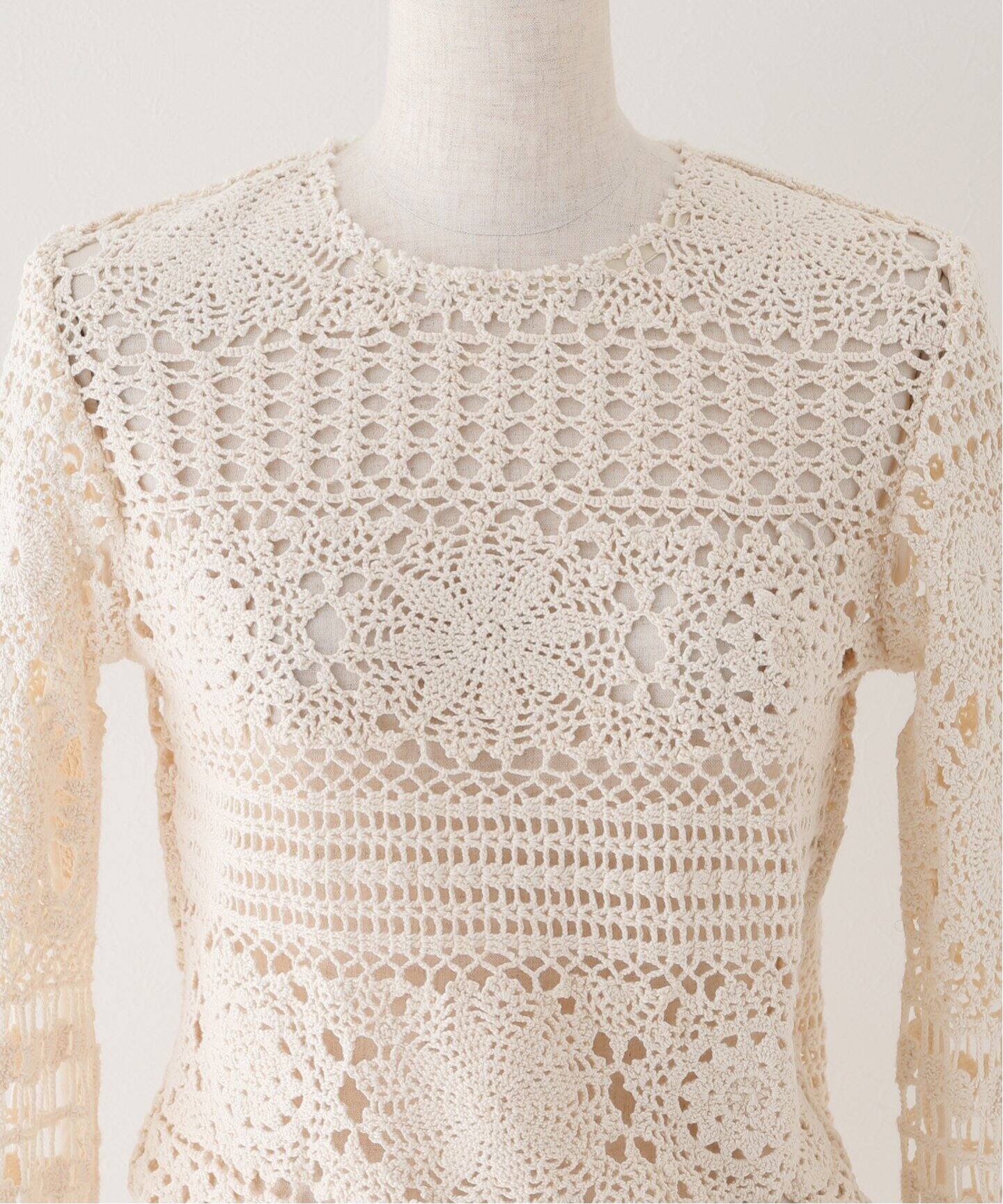 MALION Vintage/マリオンヴィンテージ】別注 CROCHETE LACE BODY [WHT