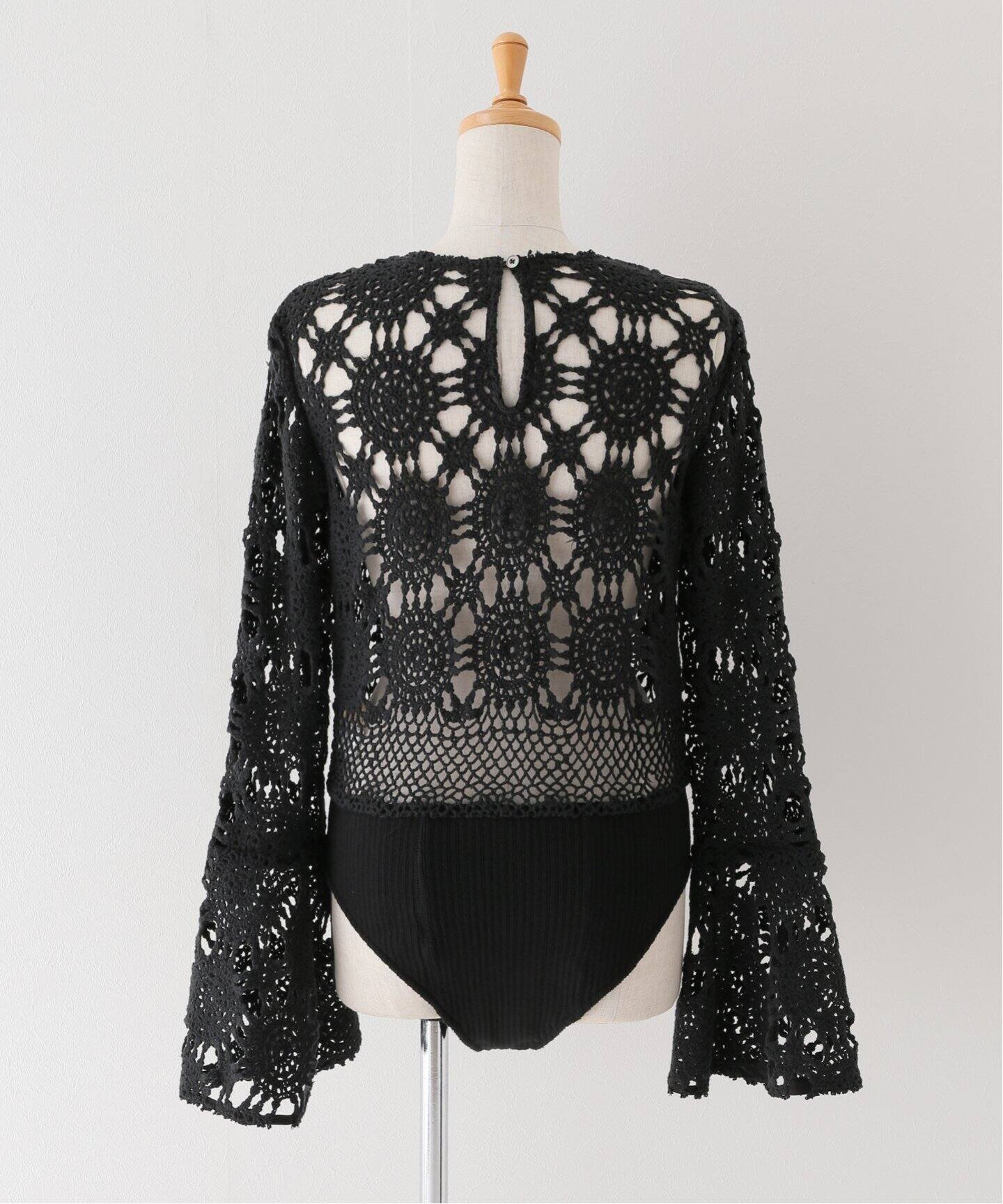 MALION Vintage/マリオンヴィンテージ】別注 CROCHETE LACE BODY[BLK