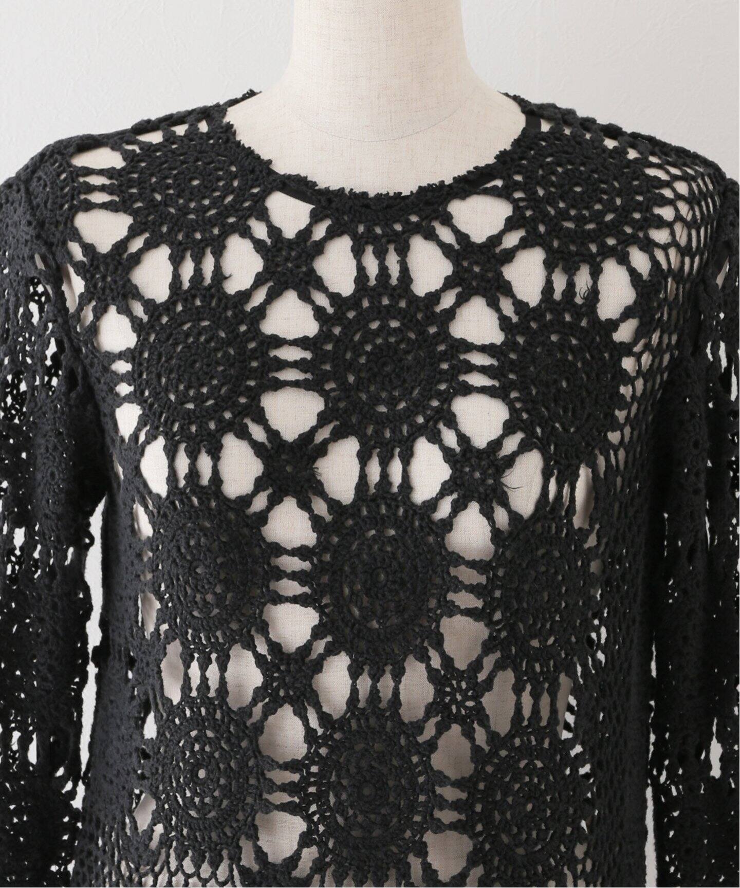 MALION Vintage/マリオンヴィンテージ】別注 CROCHETE LACE BODY[BLK