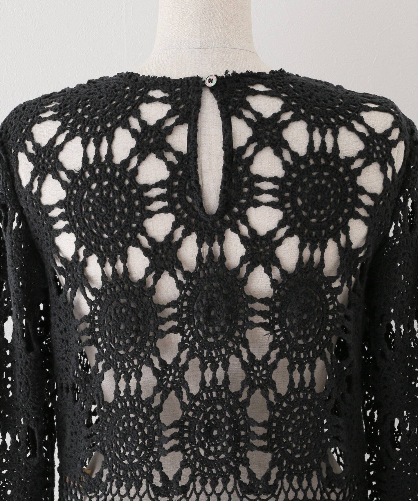 MALION Vintage/マリオンヴィンテージ】別注 CROCHETE LACE BODY[BLK