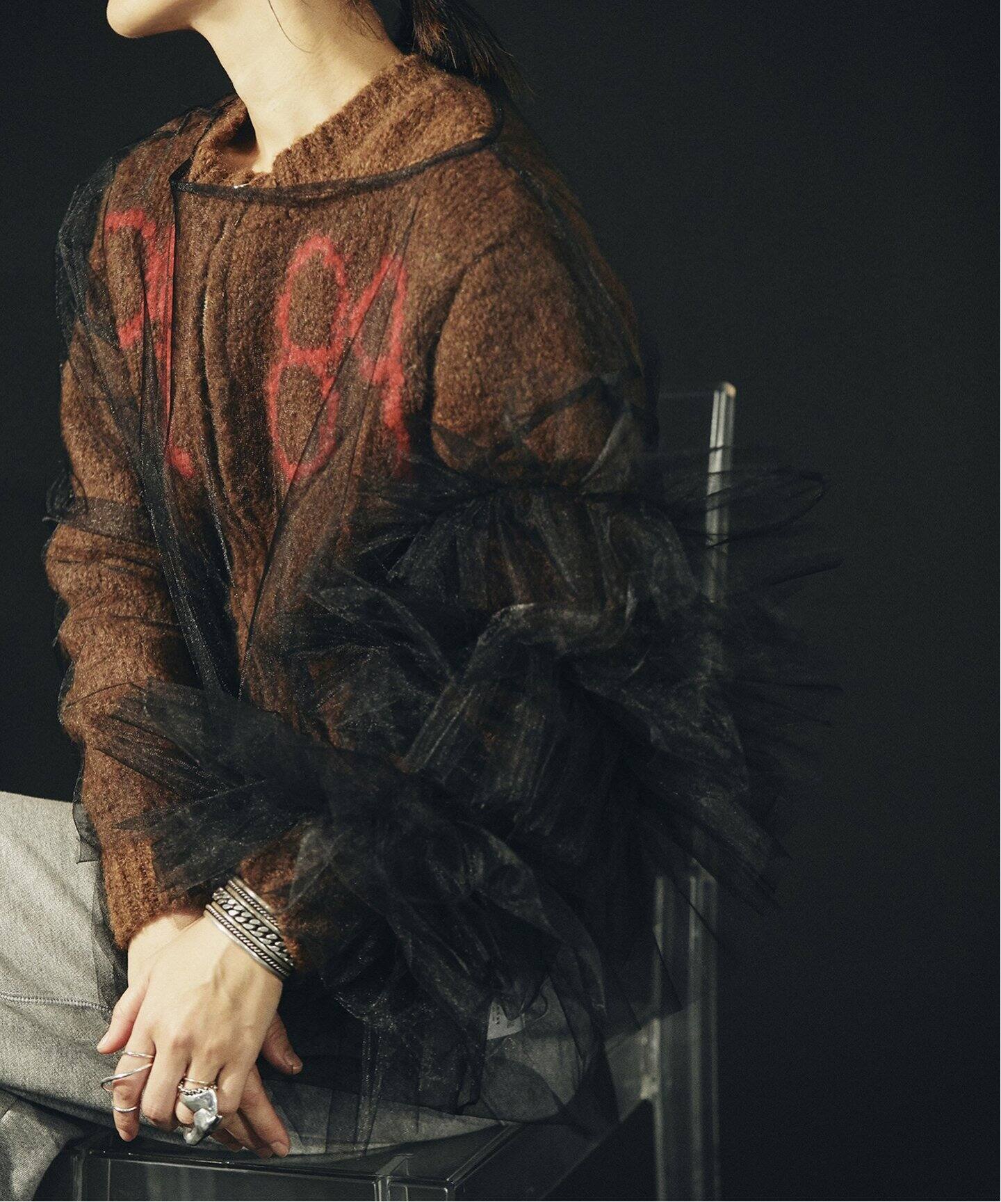 MARGE/マージ】別注 Tulle ruffle pull over：ブラウス（シャツ 