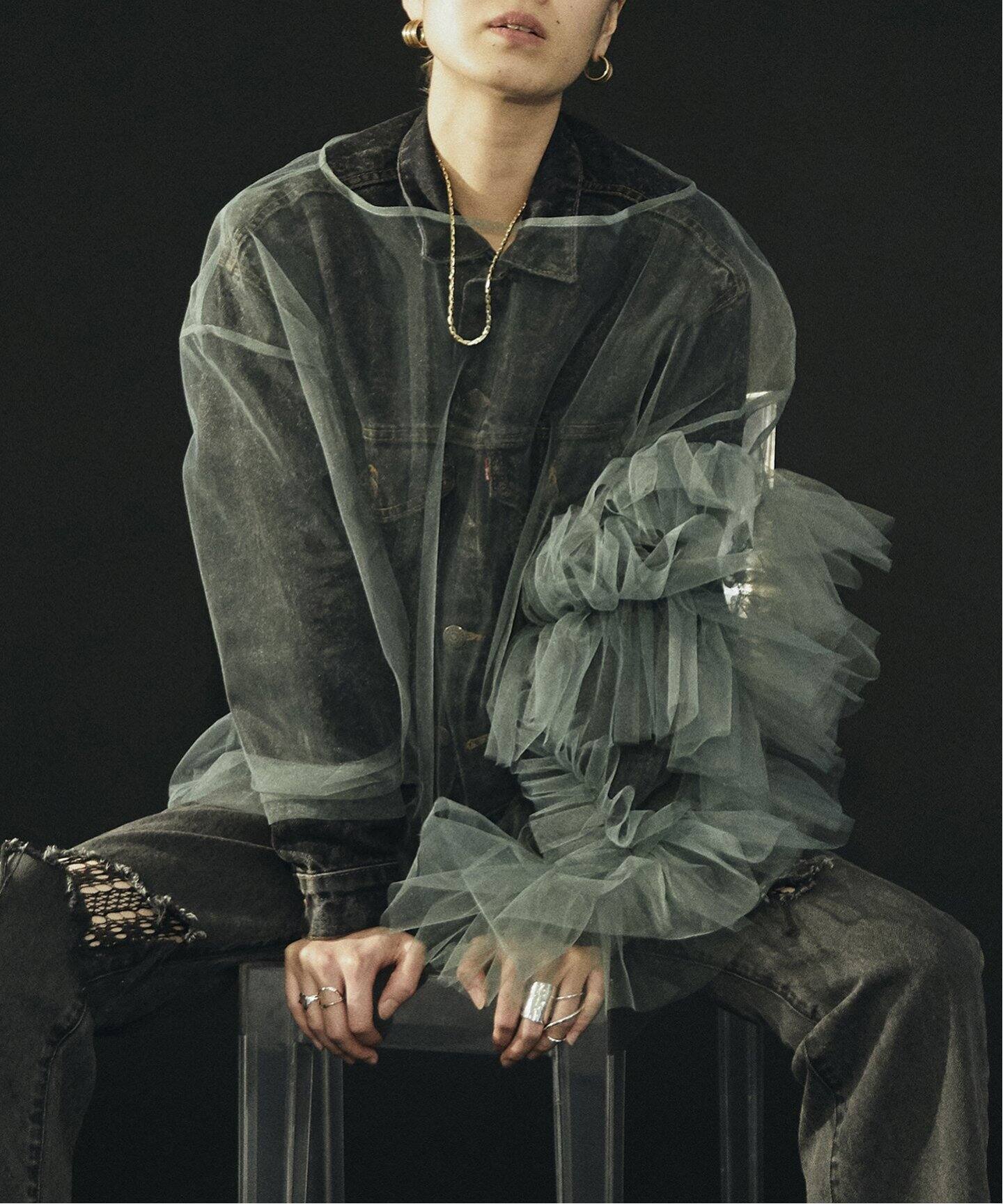 MARGE/マージ】別注 Tulle ruffle pull over：ブラウス（シャツ 