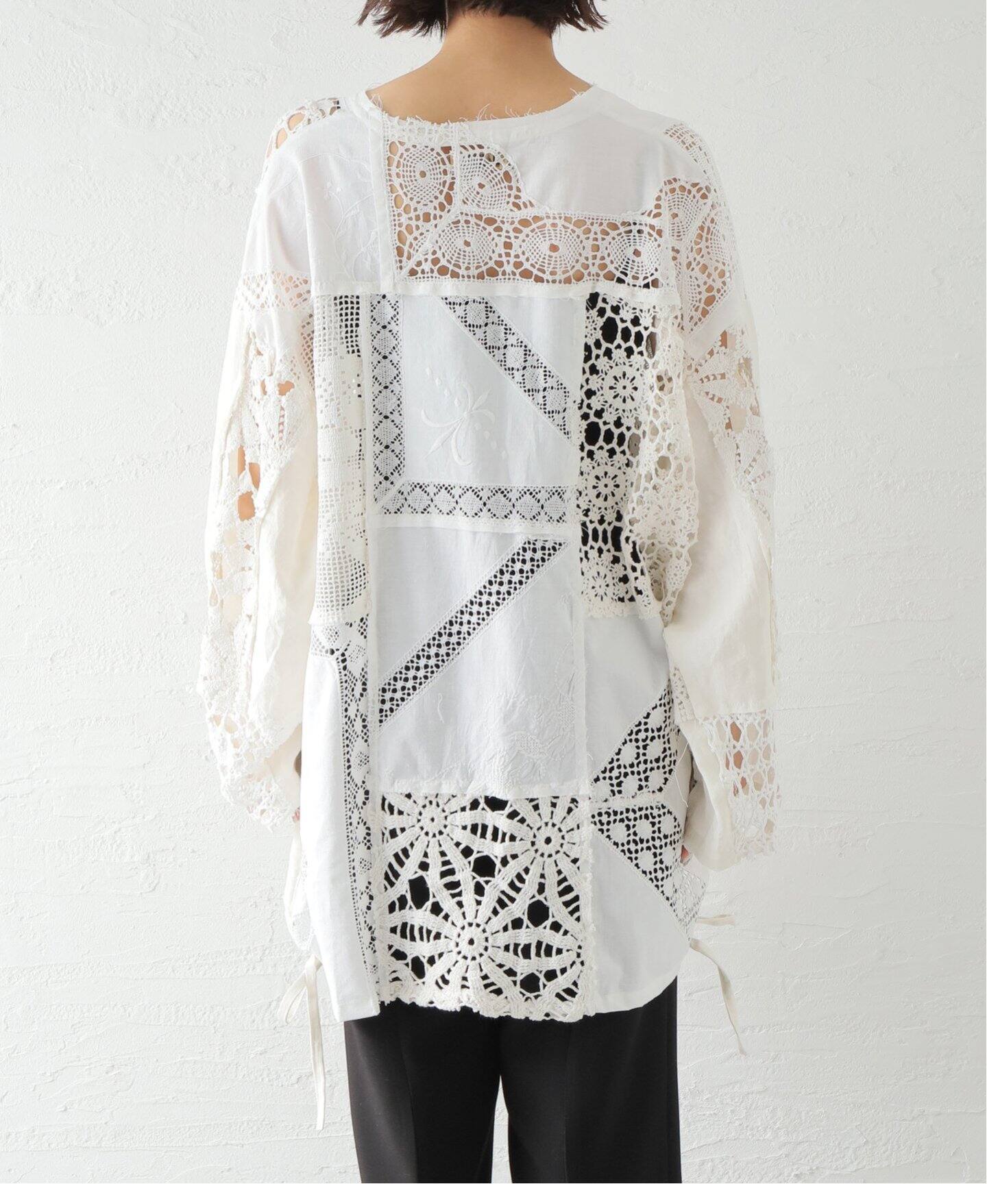 malion vintage クロシェットレーストップス - www.cehval.es 人気を誇る MALION vintage CROCHET LACE TUNIQ チュニック