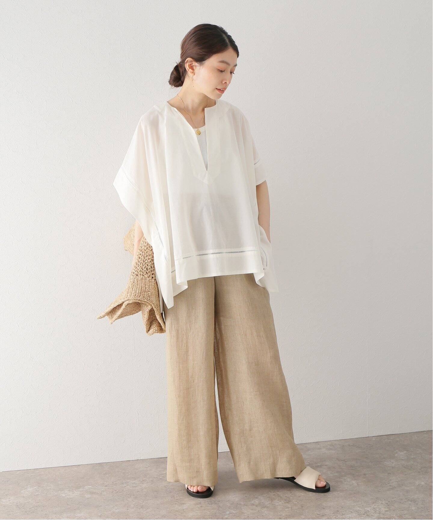 SACRA / サクラ】COTTON SILK ORGANDY（シャツ／ブラウス）｜BOICE 