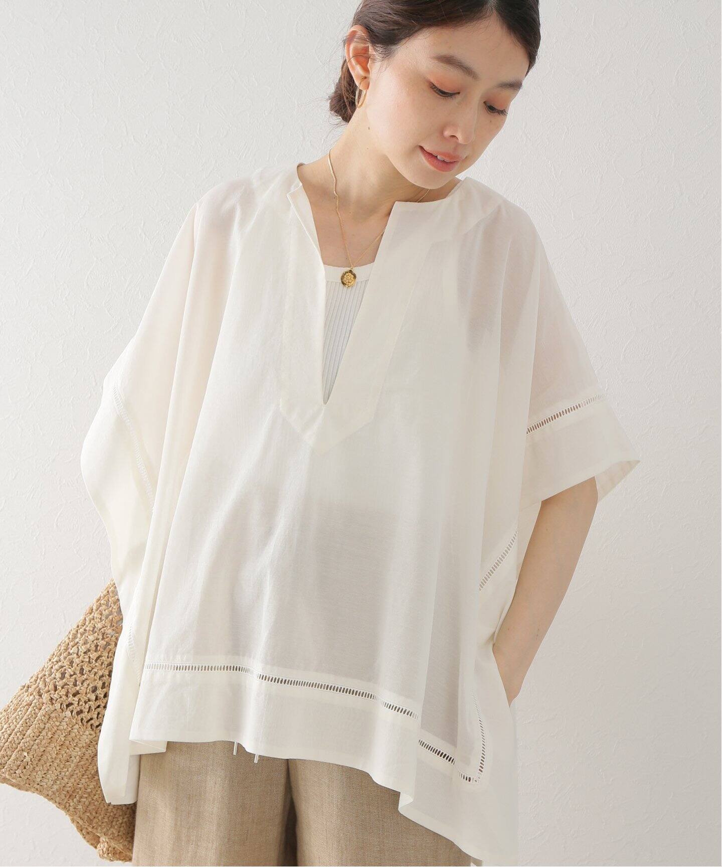 SACRA / サクラ】COTTON SILK ORGANDY（シャツ／ブラウス）｜BOICE 