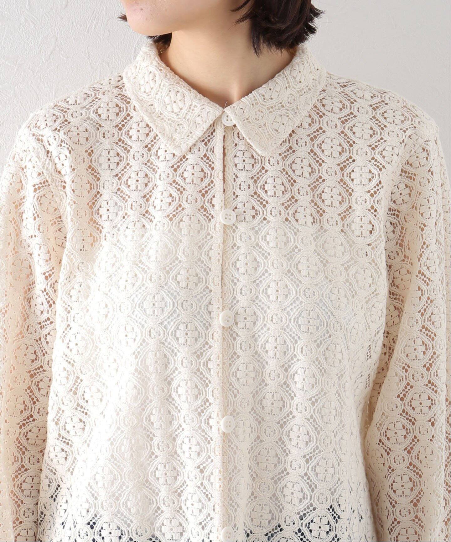 Shinzone / シンゾーン】JQ LACE SHIRT（シャツ／ブラウス 