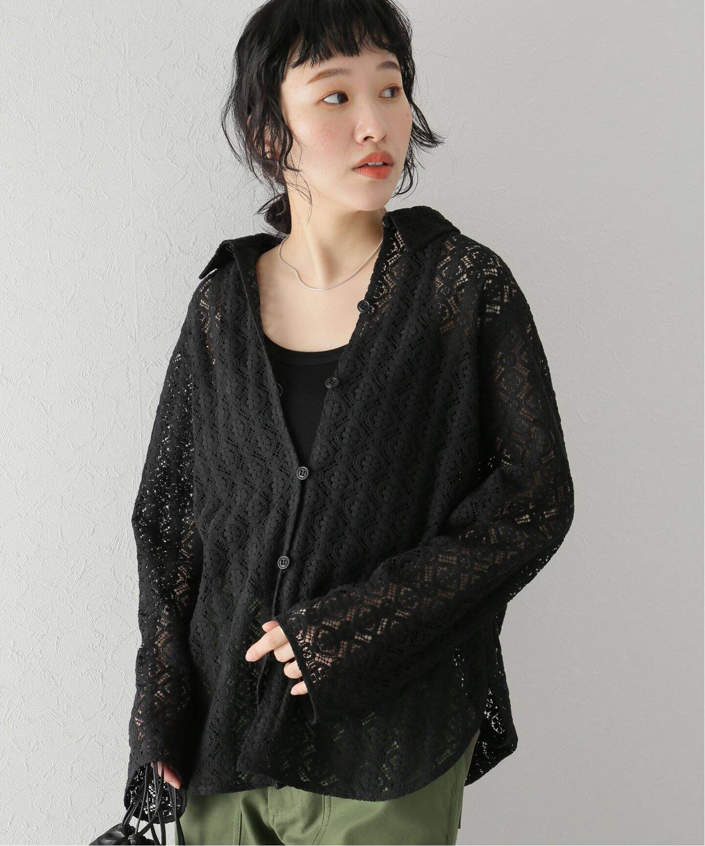 Shinzone / シンゾーン】JQ LACE SHIRT（シャツ／ブラウス 