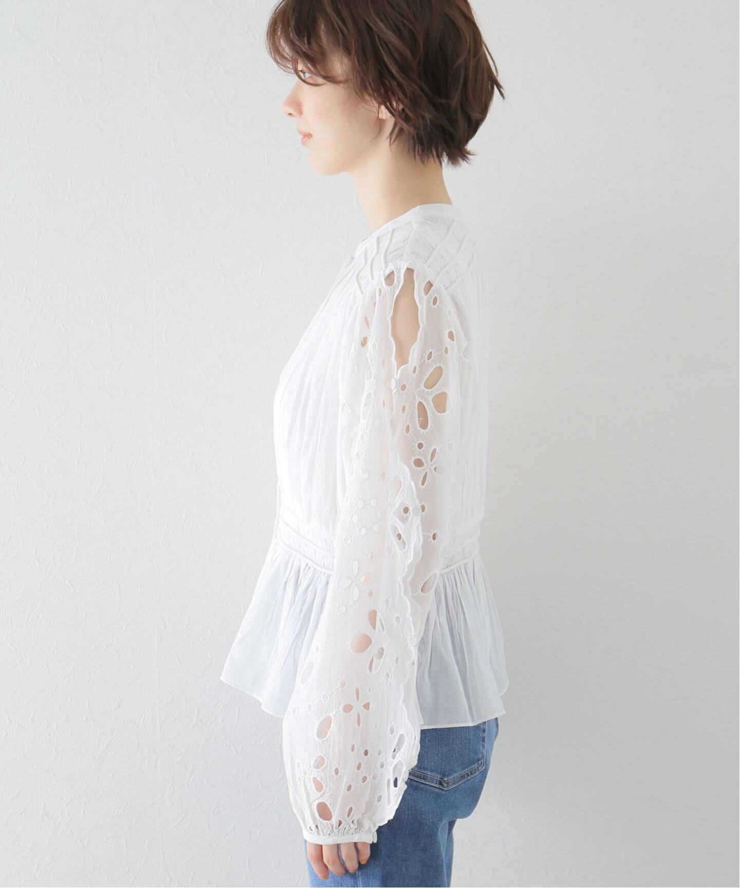 MES demoiselles...parisのレースブラウス