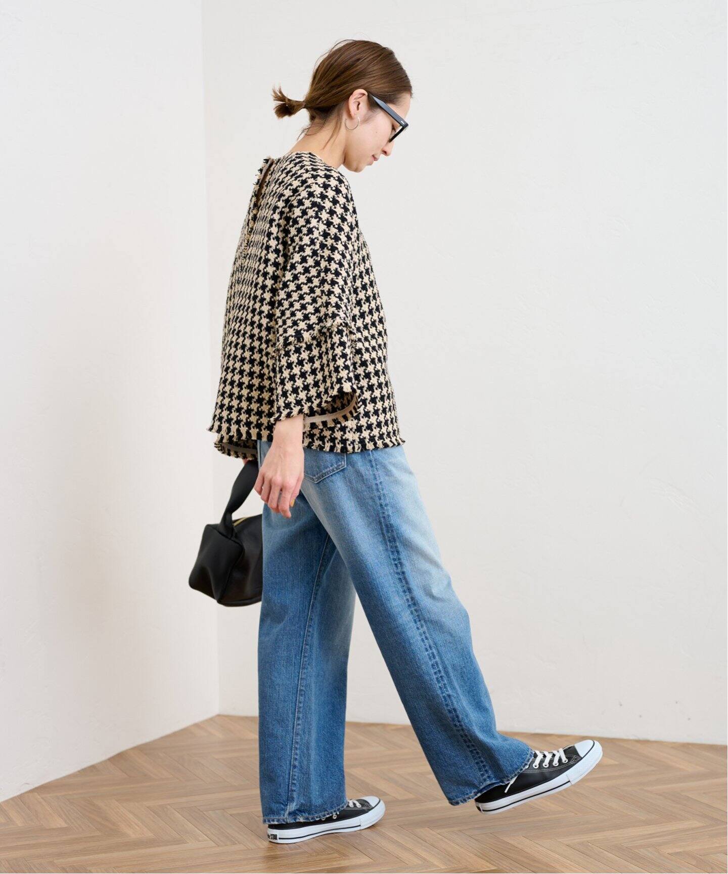 コットンツイードフリンジプルオーバー（シャツ／ブラウス  