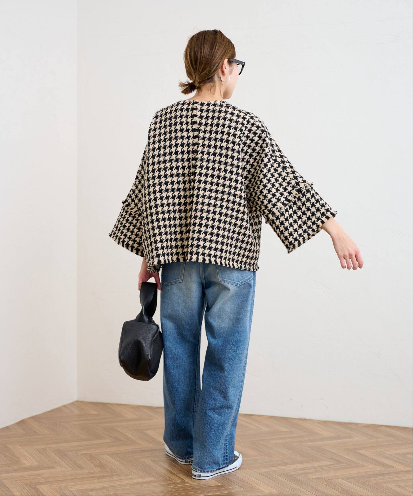 コットンツイードフリンジプルオーバー（シャツ／ブラウス  