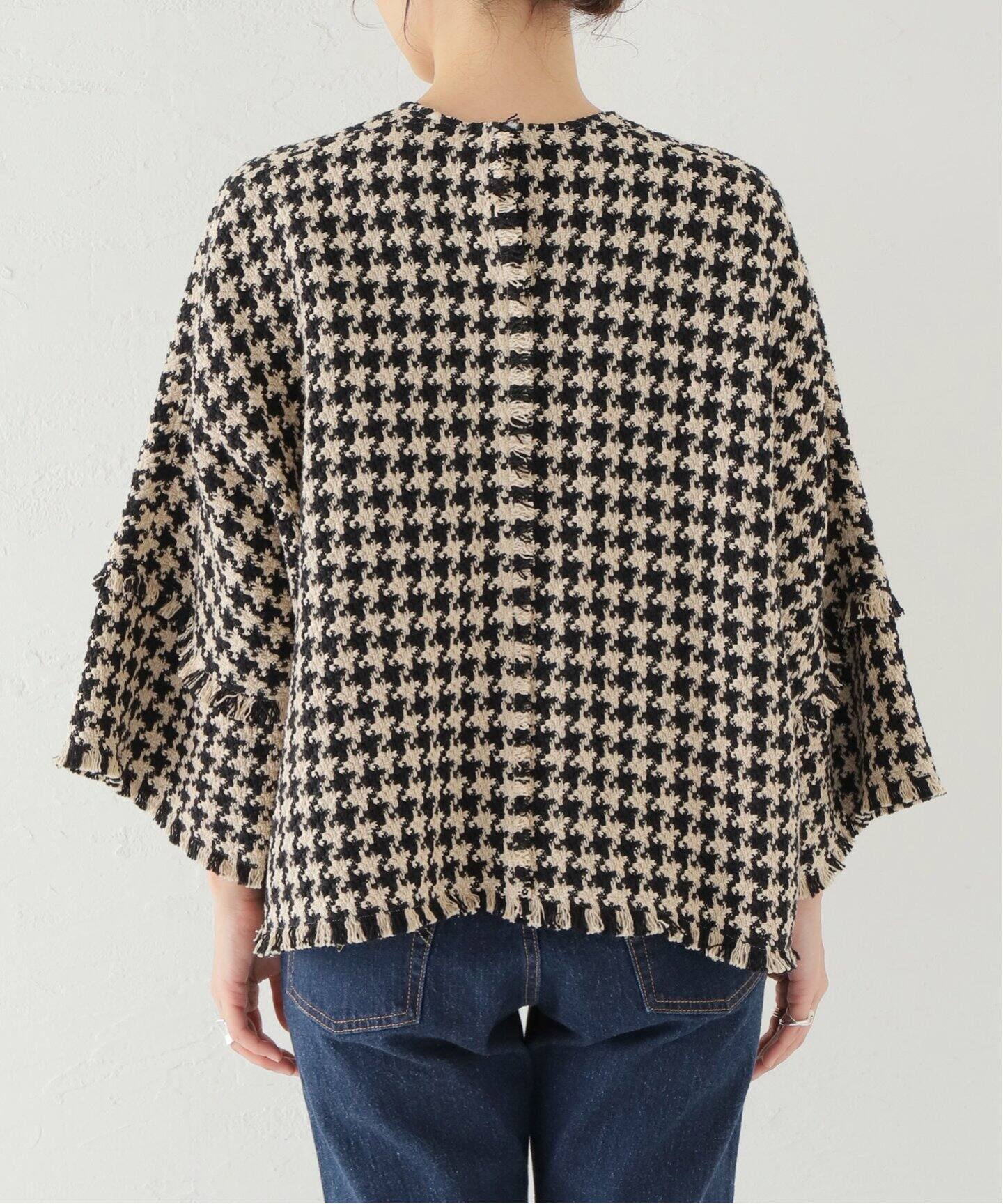 コットンツイードフリンジプルオーバー（シャツ／ブラウス  