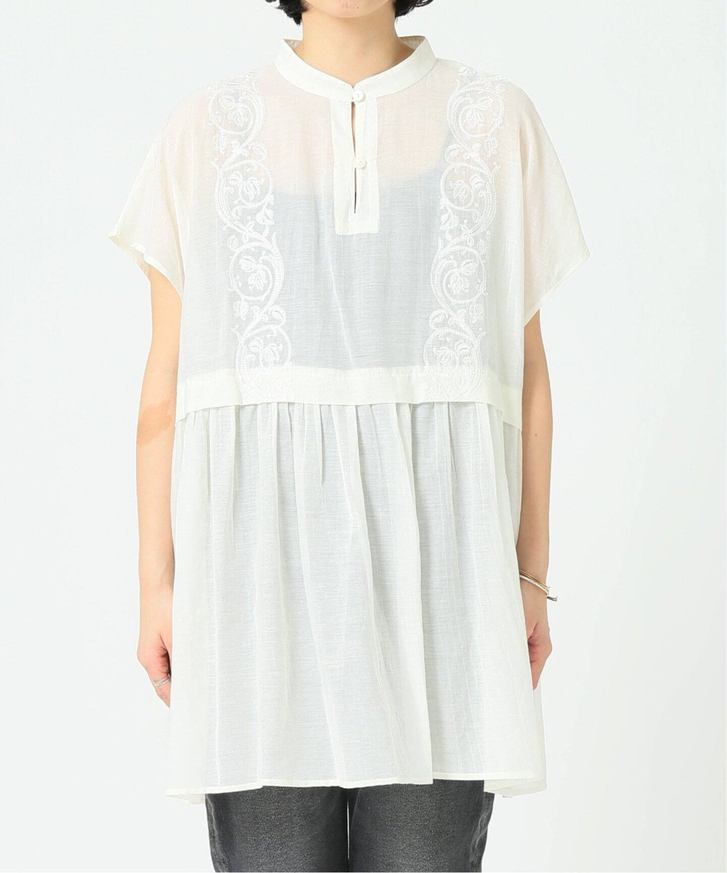 日本製 刺繍パンツ Lサイズ ネイビー Iconology ガウチョパンツ Madmex Co Nz