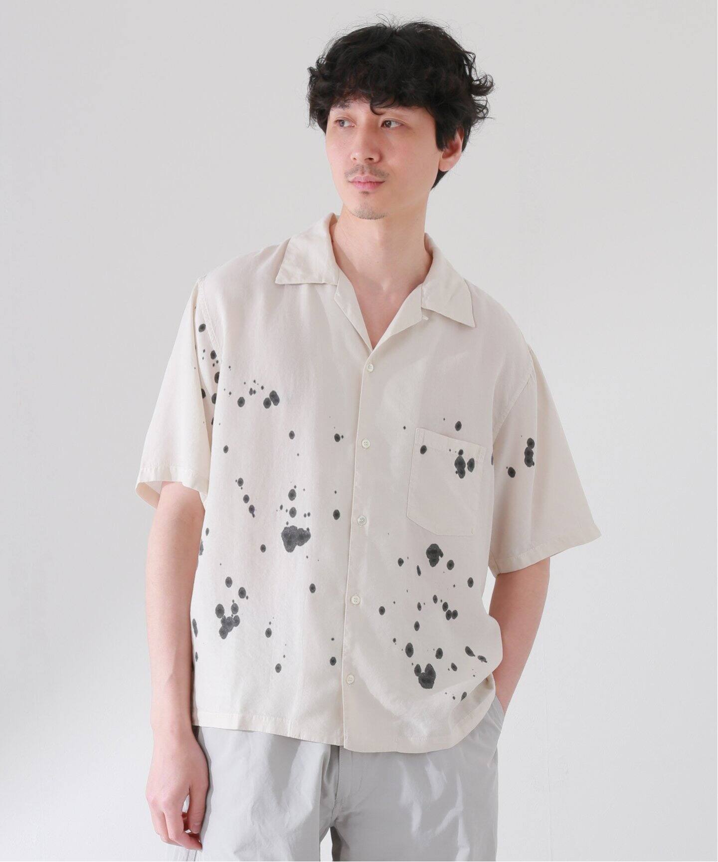 NOMA t.d./ノーマティーディー】Hand Dyed Shirt（シャツ／ブラウス 