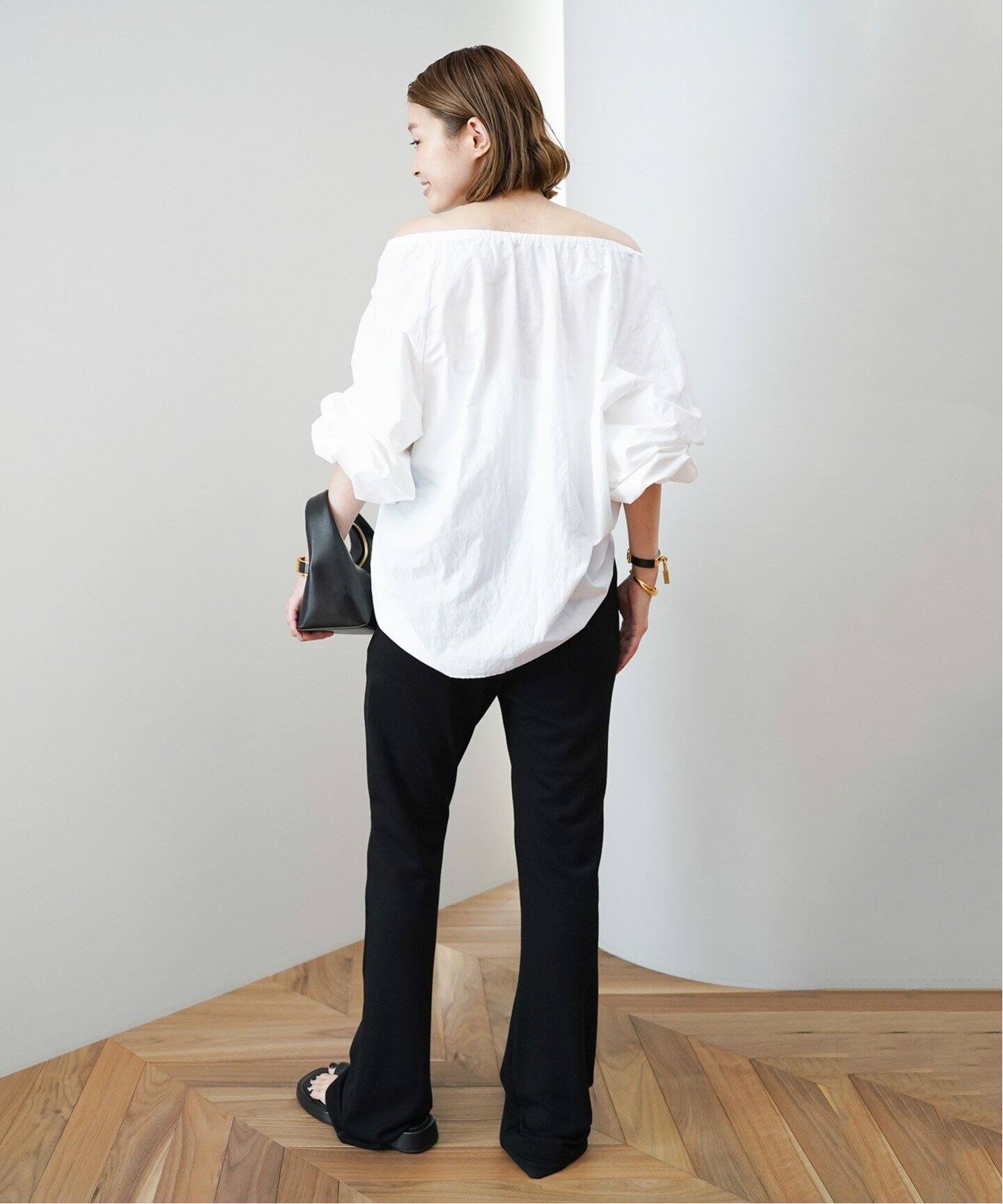 Gather Sleeve ブラウス(WHITE)（シャツ／ブラウス）｜Deuxieme Classe  